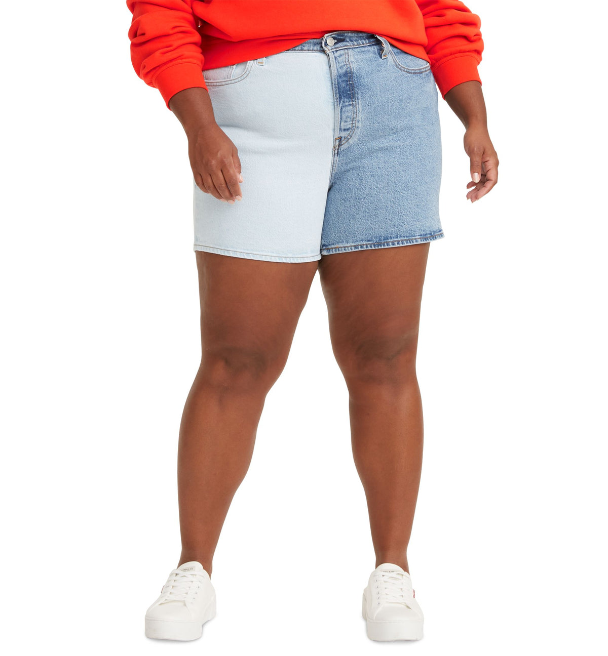 Levis Trendy Plus Size "501" Denim Shorts