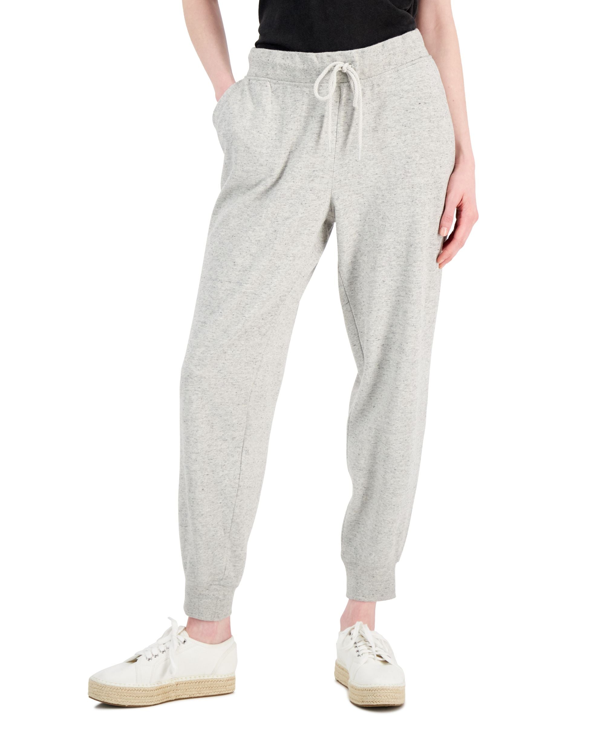 Style & Co Womens Heathered Joggers