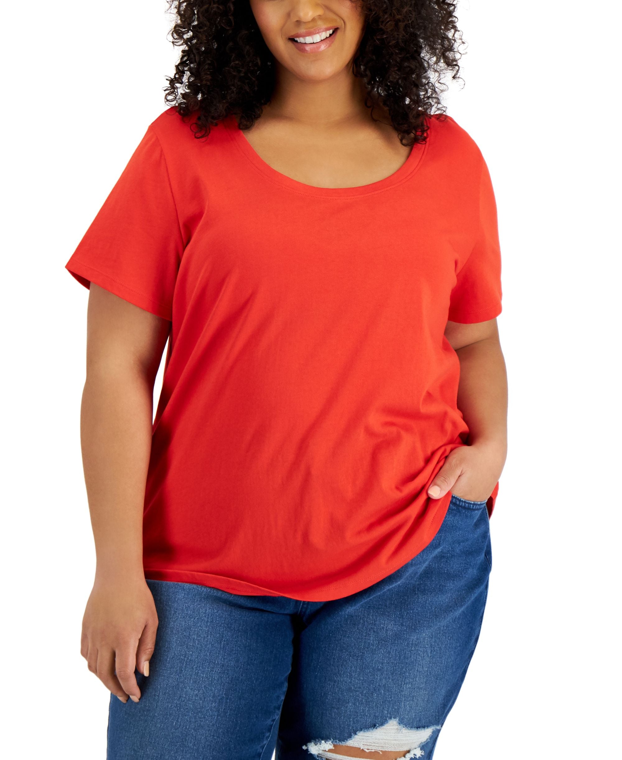 Style & Co Plus Size Cotton Tee
