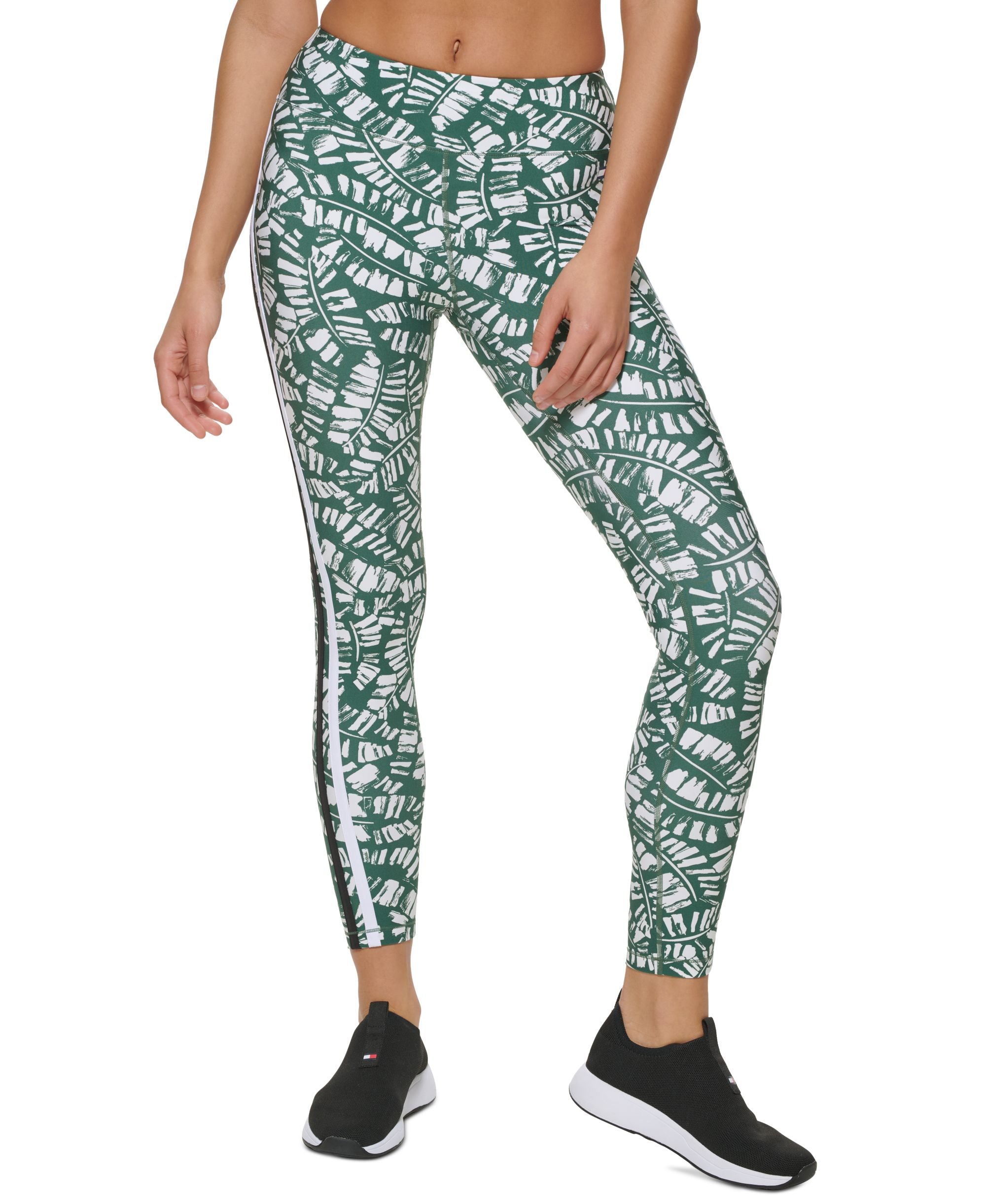 Tommy Hilfiger Sport Palm Print High Rise Compression Leggings