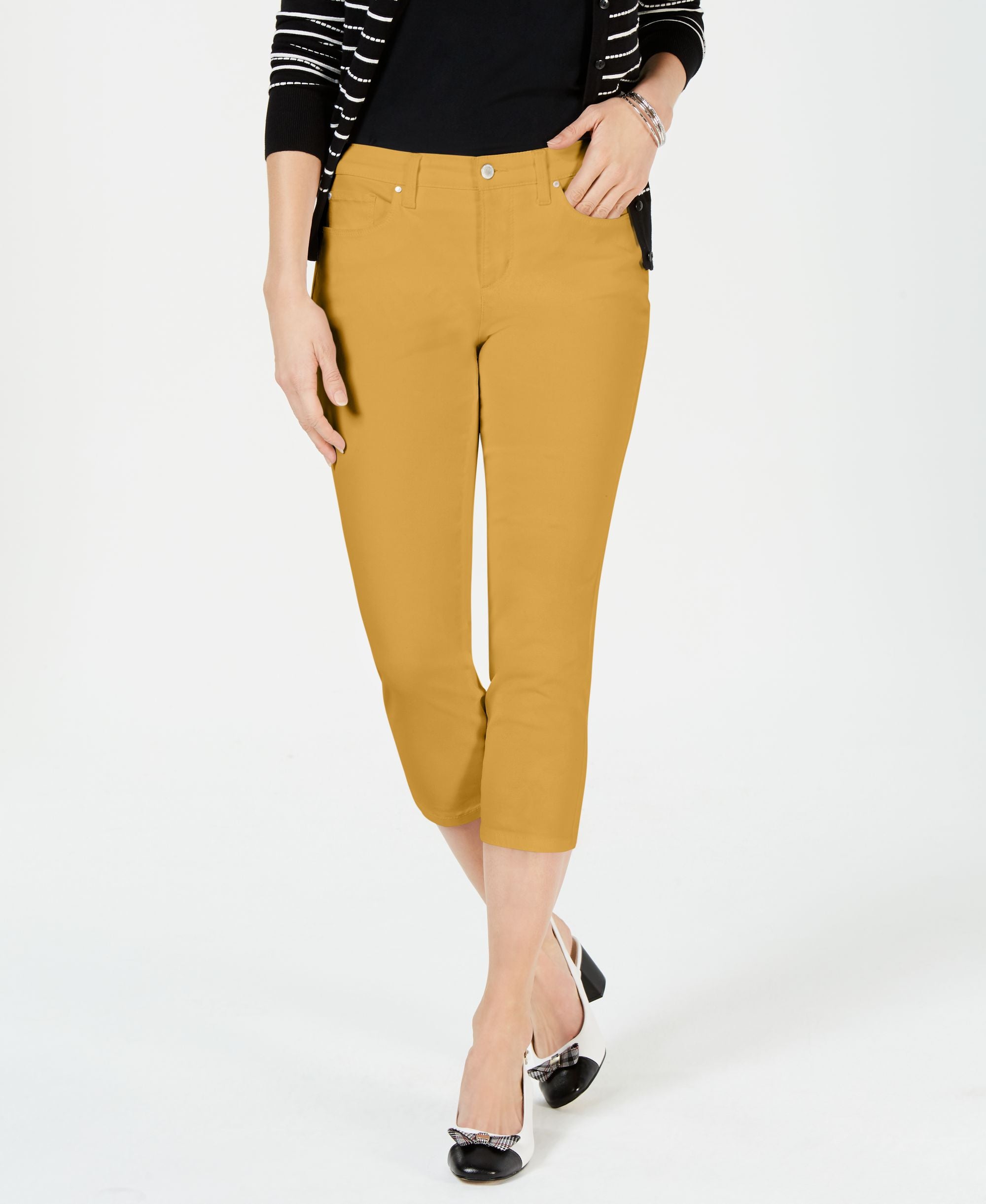 Charter Club Petite Tummy Control Bristol Capri Jeans