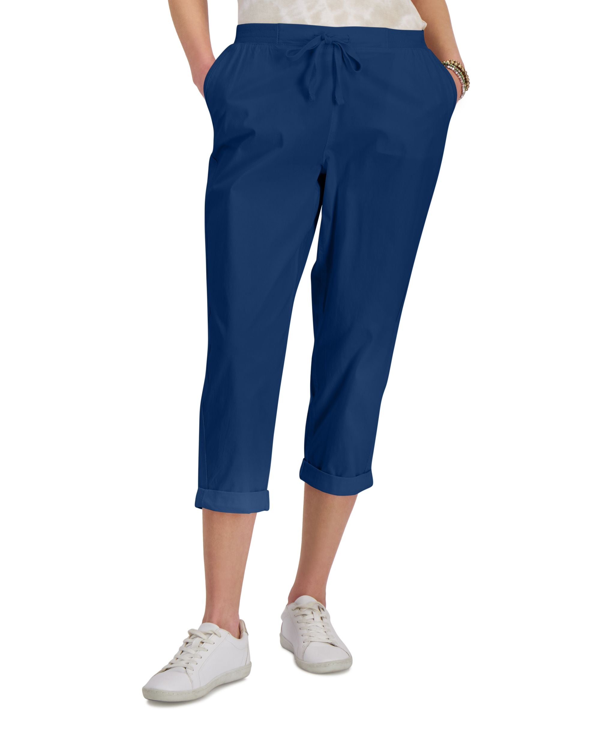 Style & Co Petite Pull On Cuffed Ankle Pants