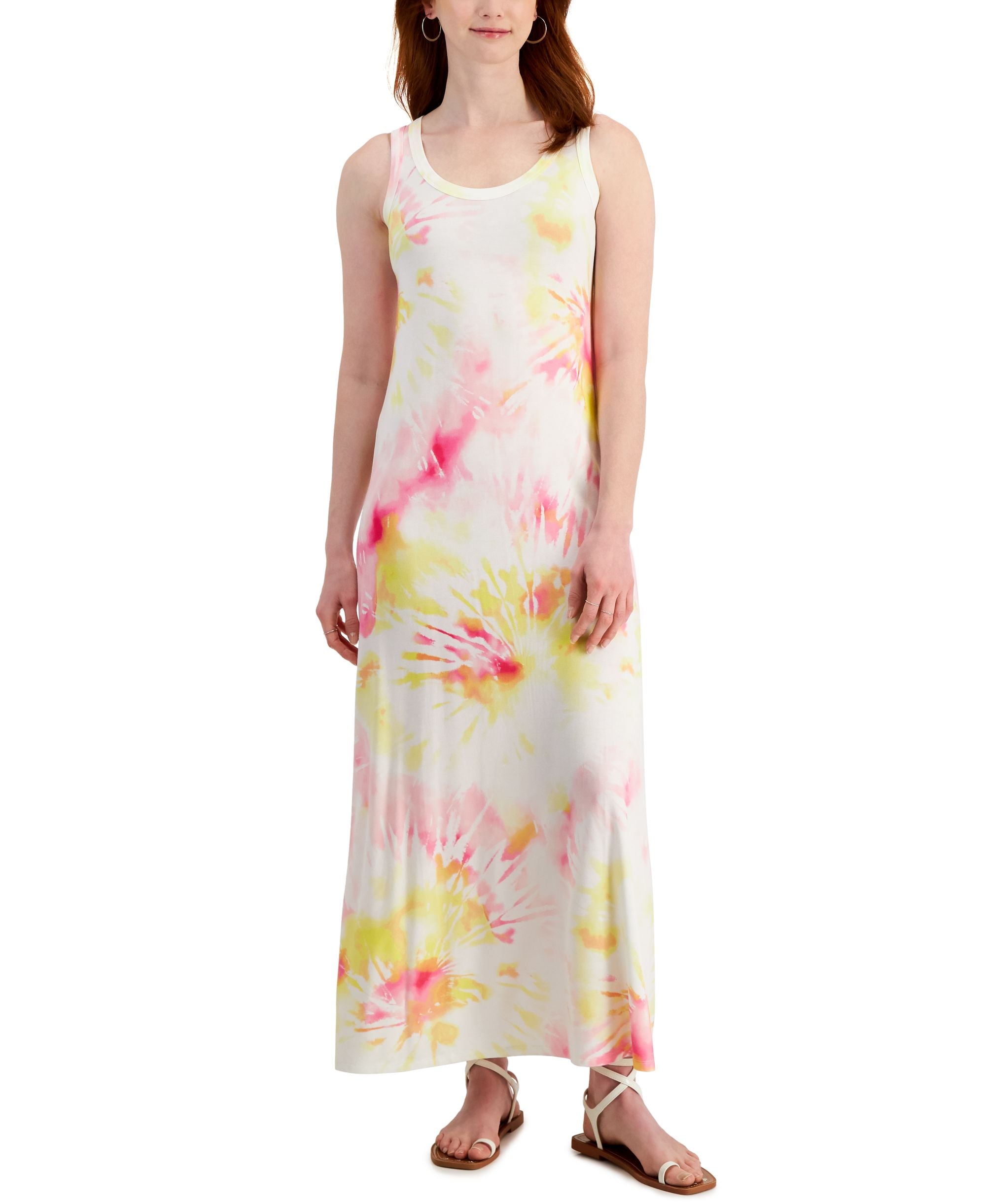 Style & Co Petite Tie Dye Maxi Dress
