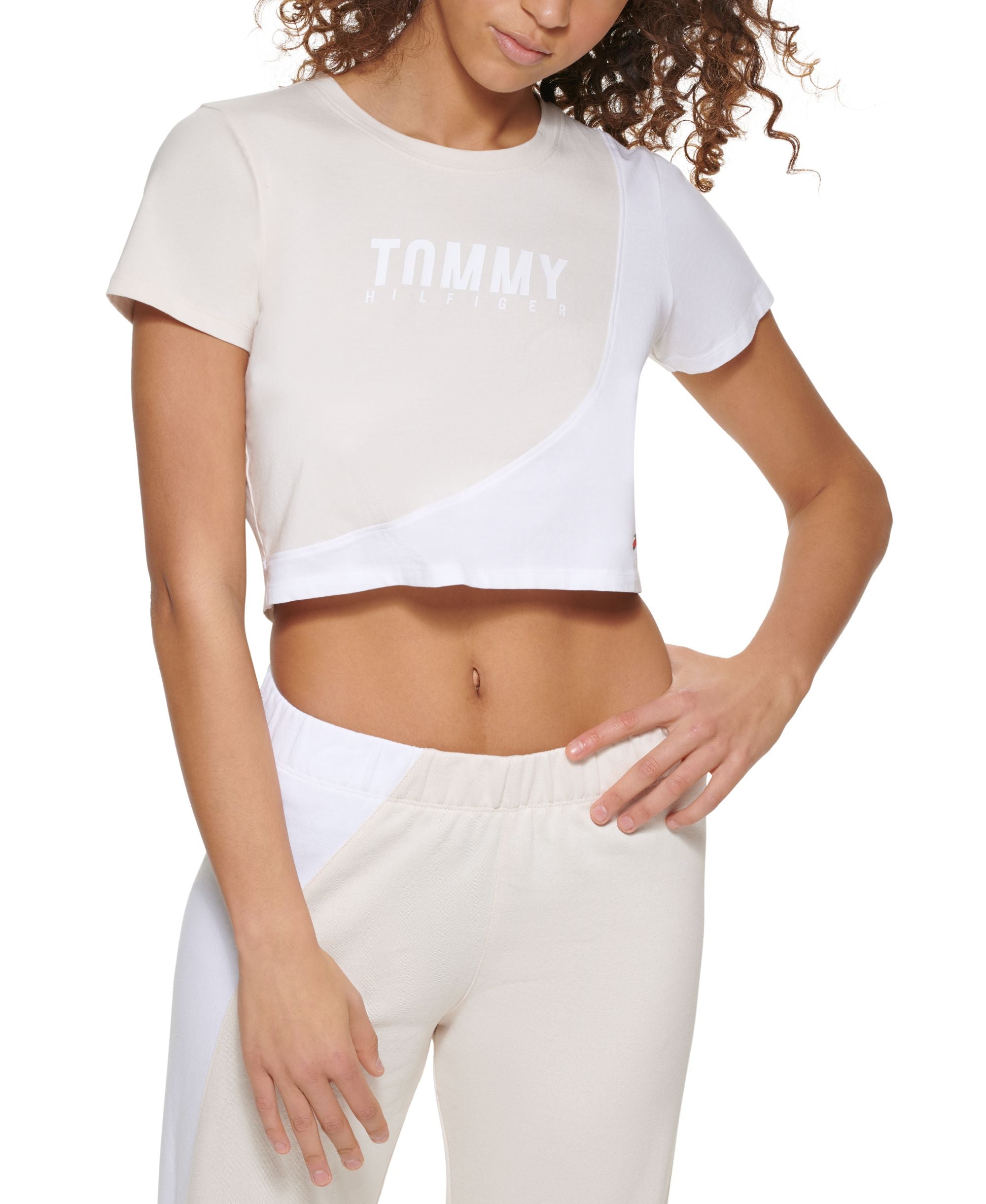 Tommy Hilfiger Sport Colorblocked Cropped T-Shirt