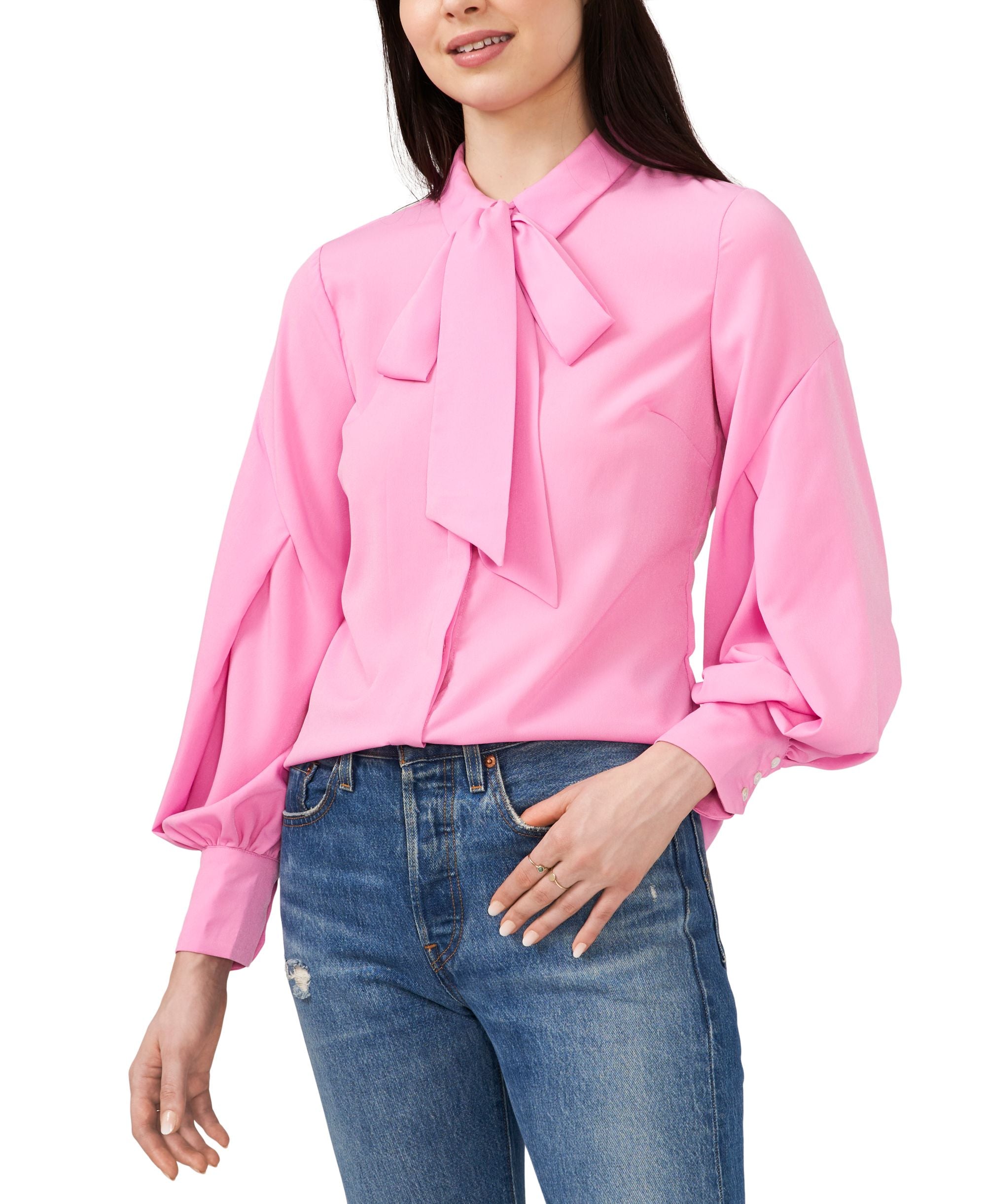 Riley Rae Camille Tie Neck Blouse