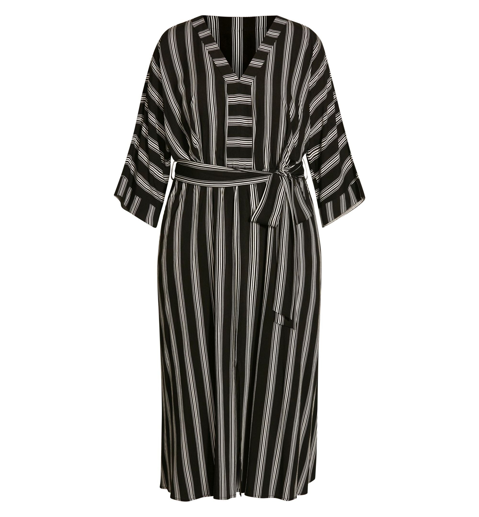 City Chic Casablanca Stripe Maxi Dress