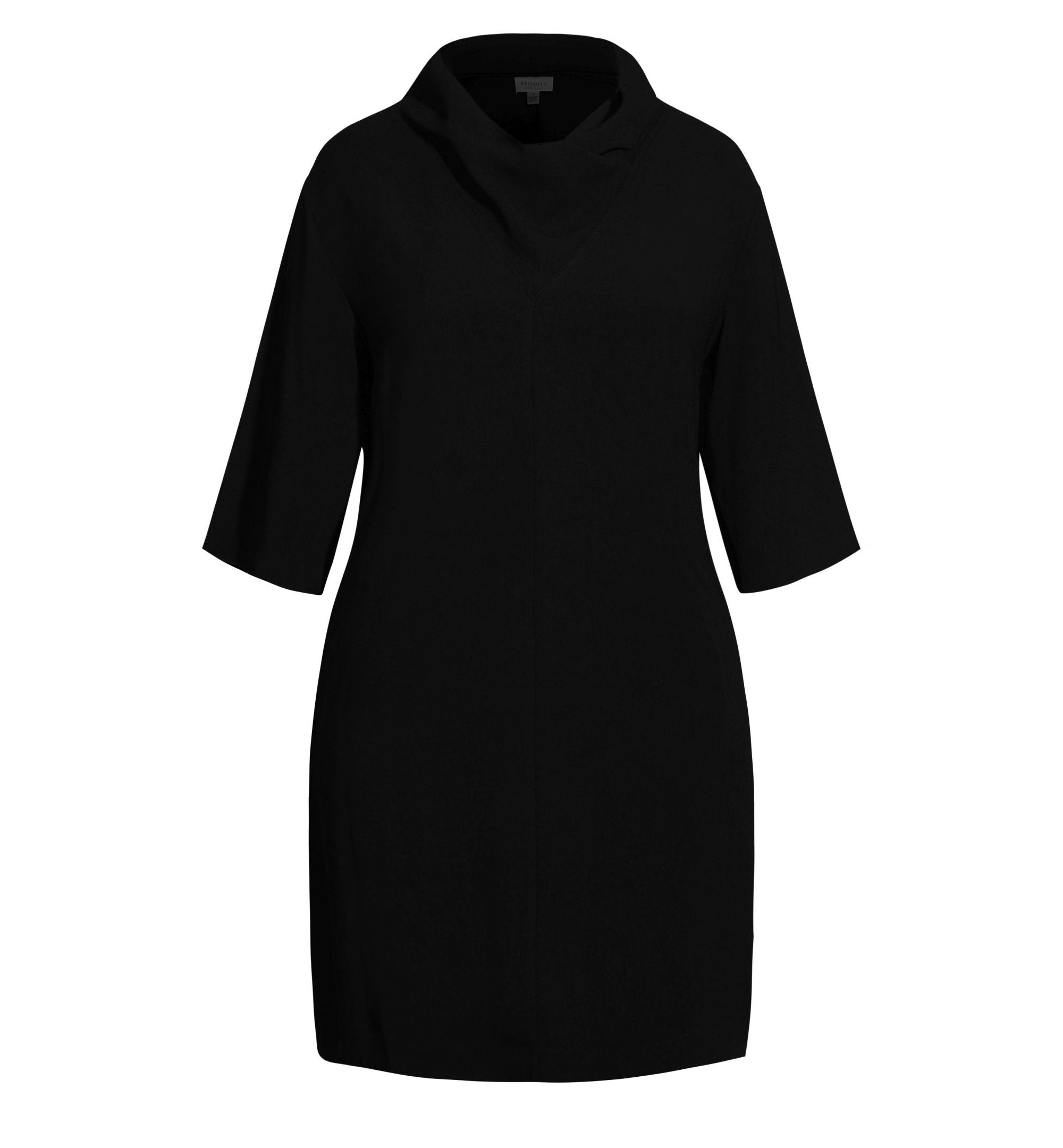 City Chic Refinity Cowl Neck A-Line Dress