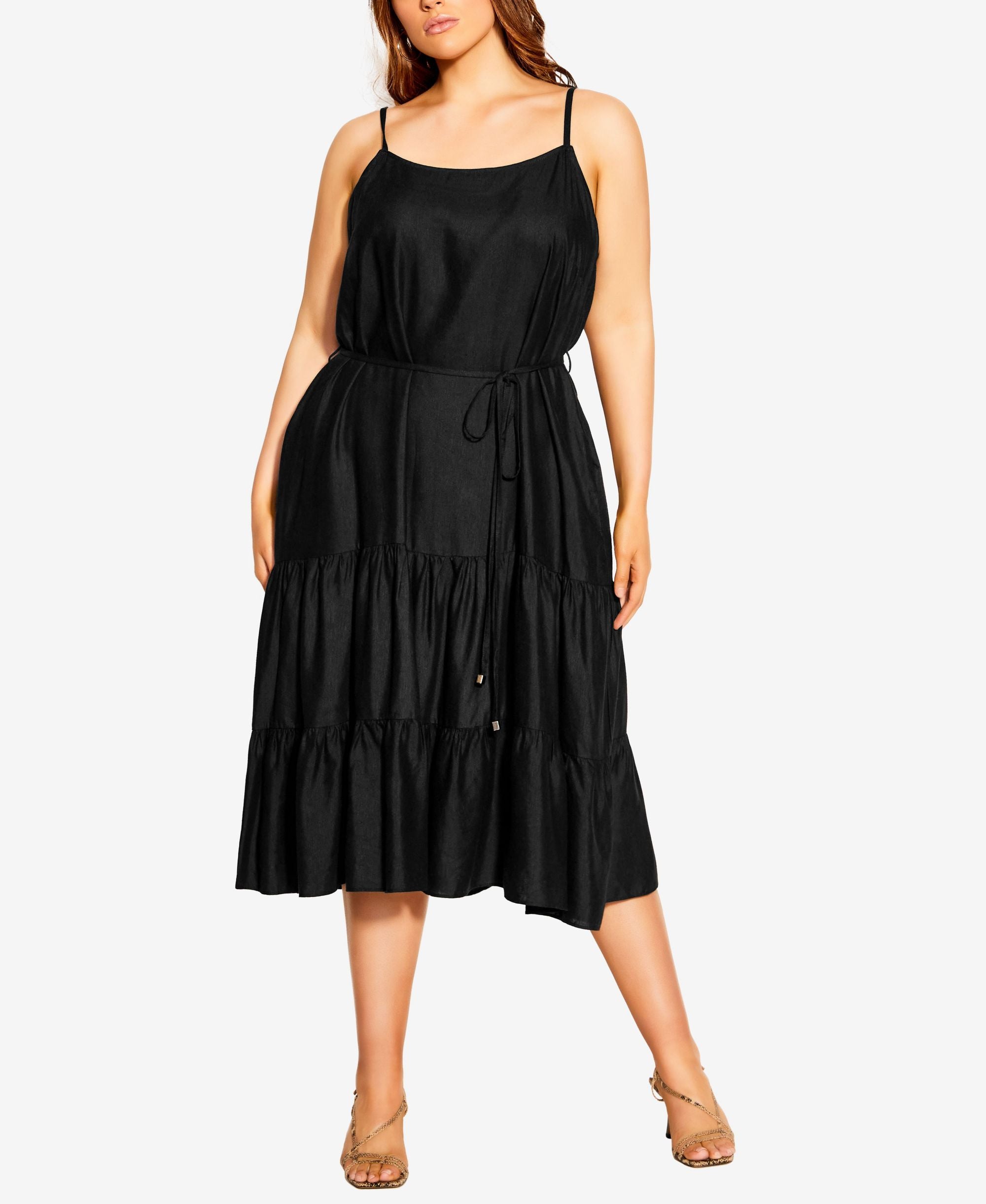 City Chic Trendy Plus Size Summer Tier Dress