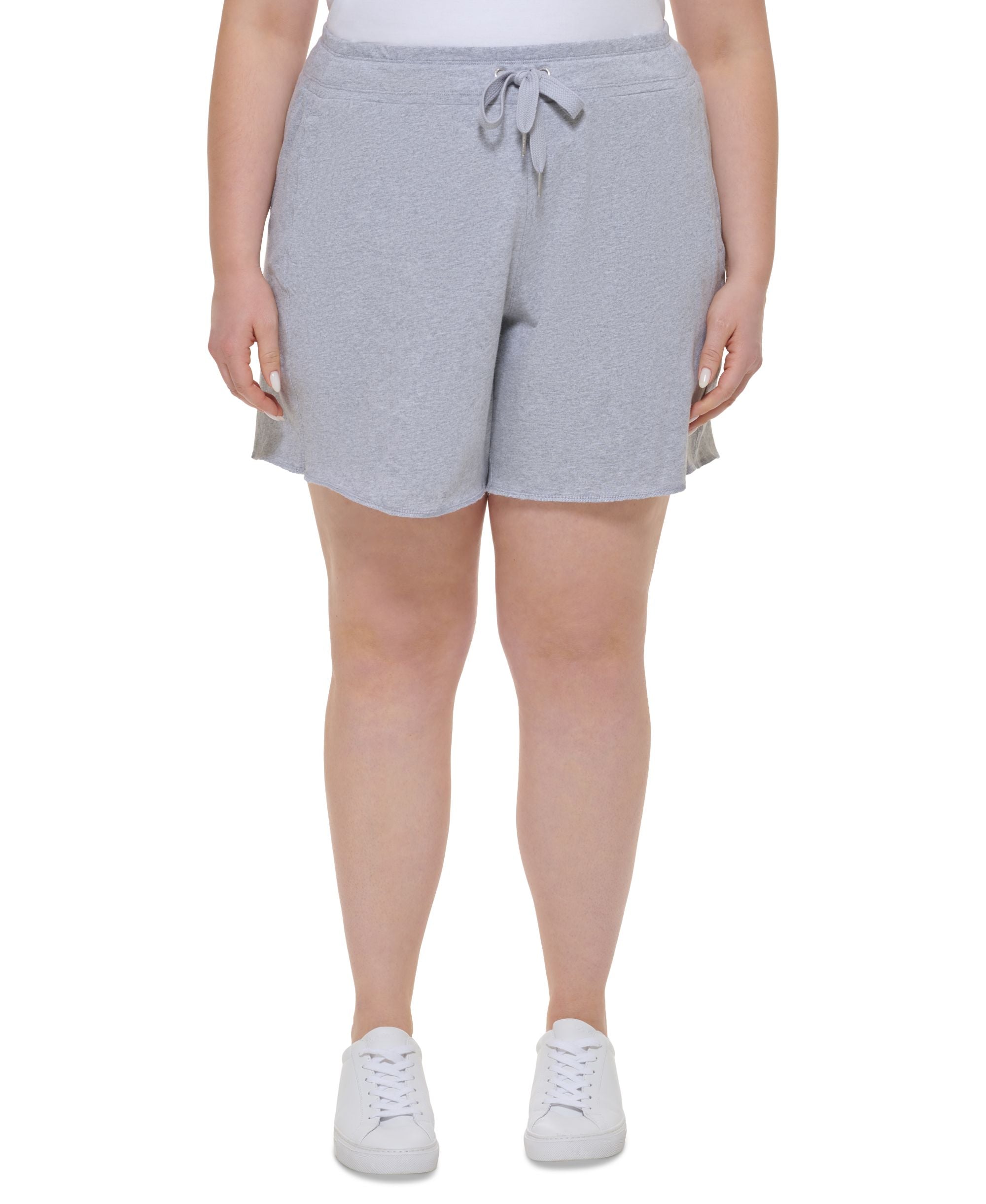 Calvin Klein Performance Plus Size High Waist Cotton Shorts