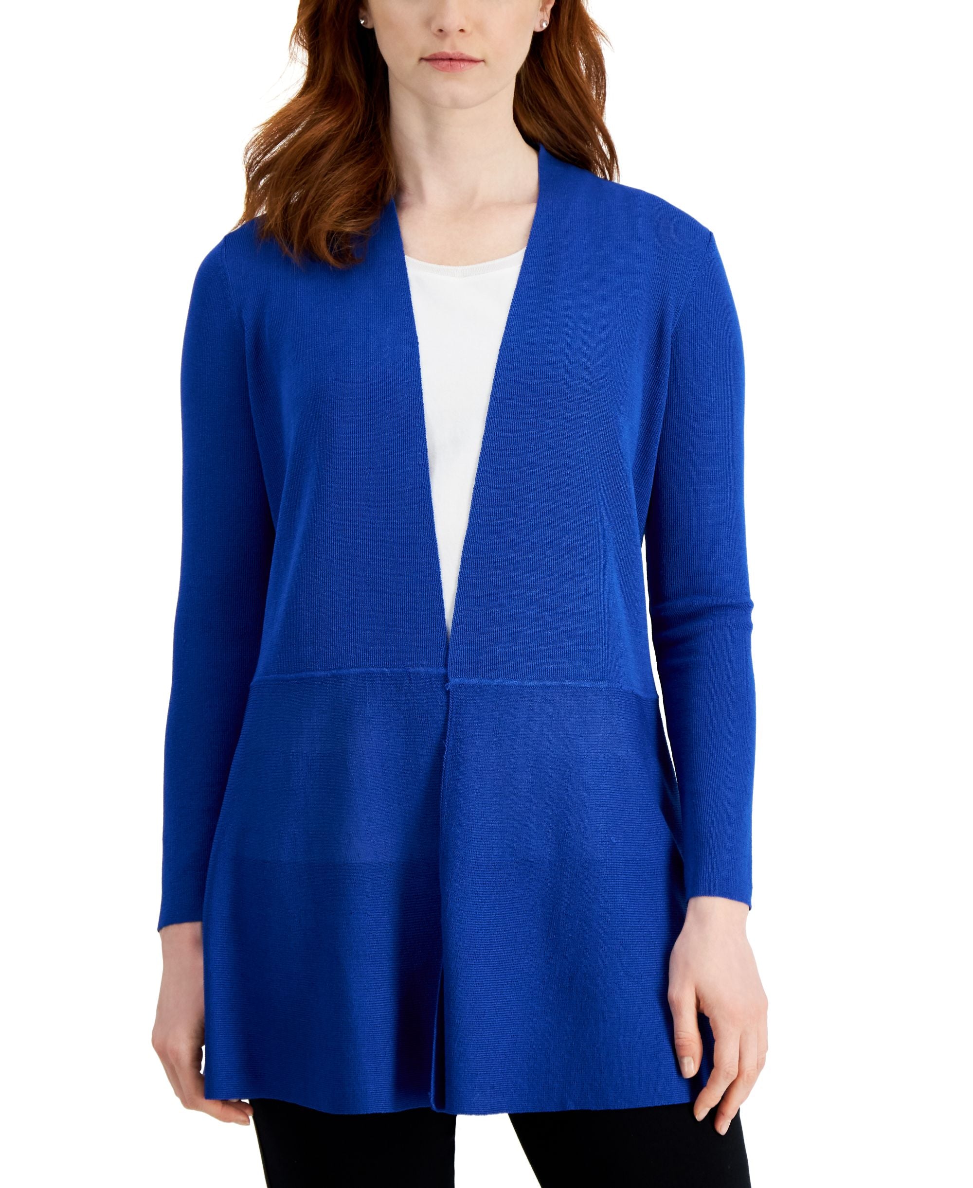Anne Klein Petite Monterey Open Front Cardigan