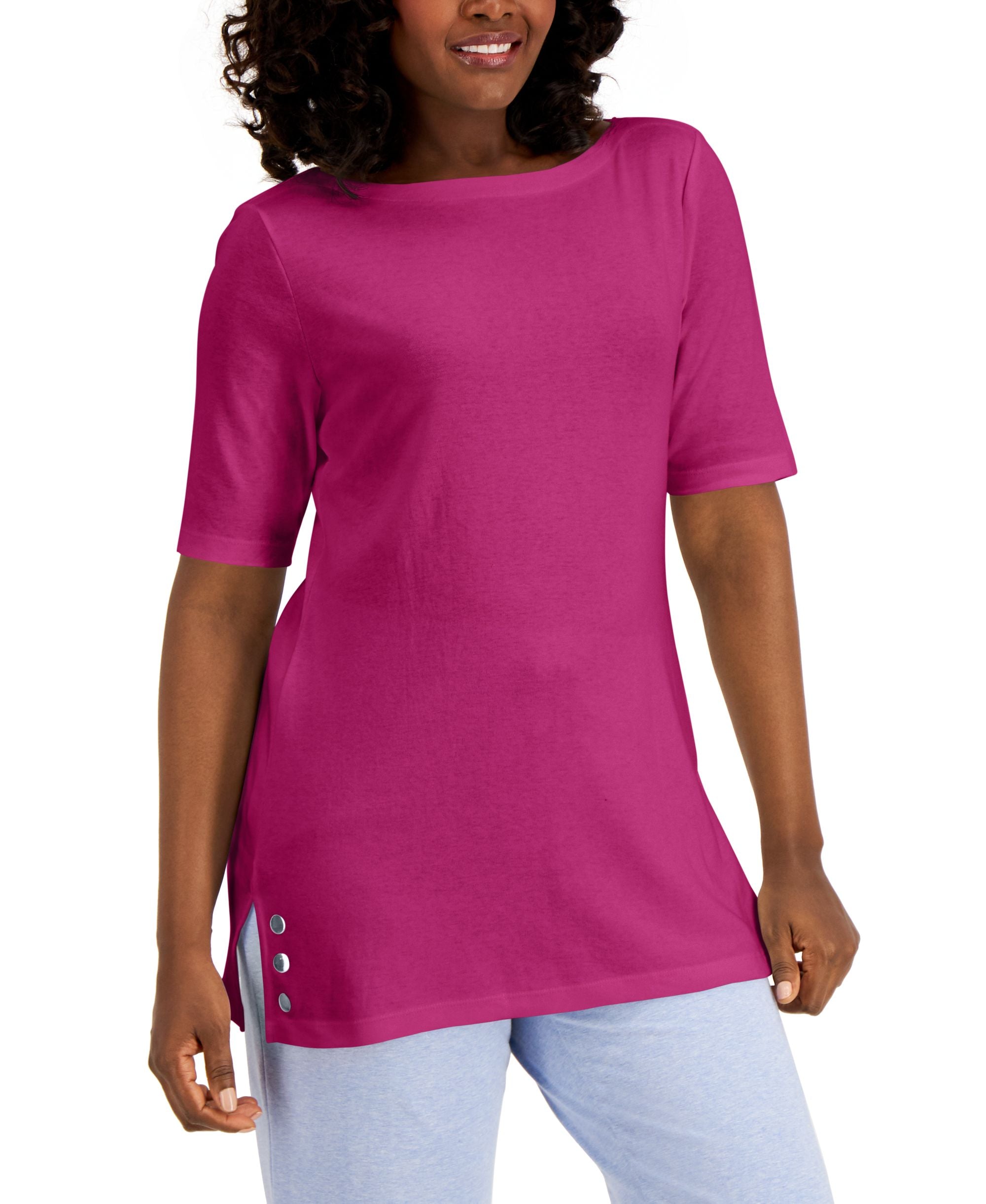 Karen Scott Embellished Tunic