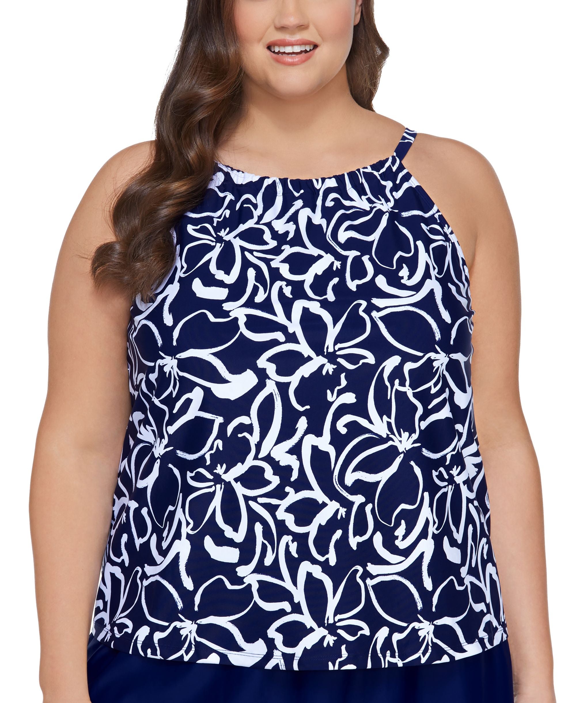 Plus Size Cali Underwire Tankini Top