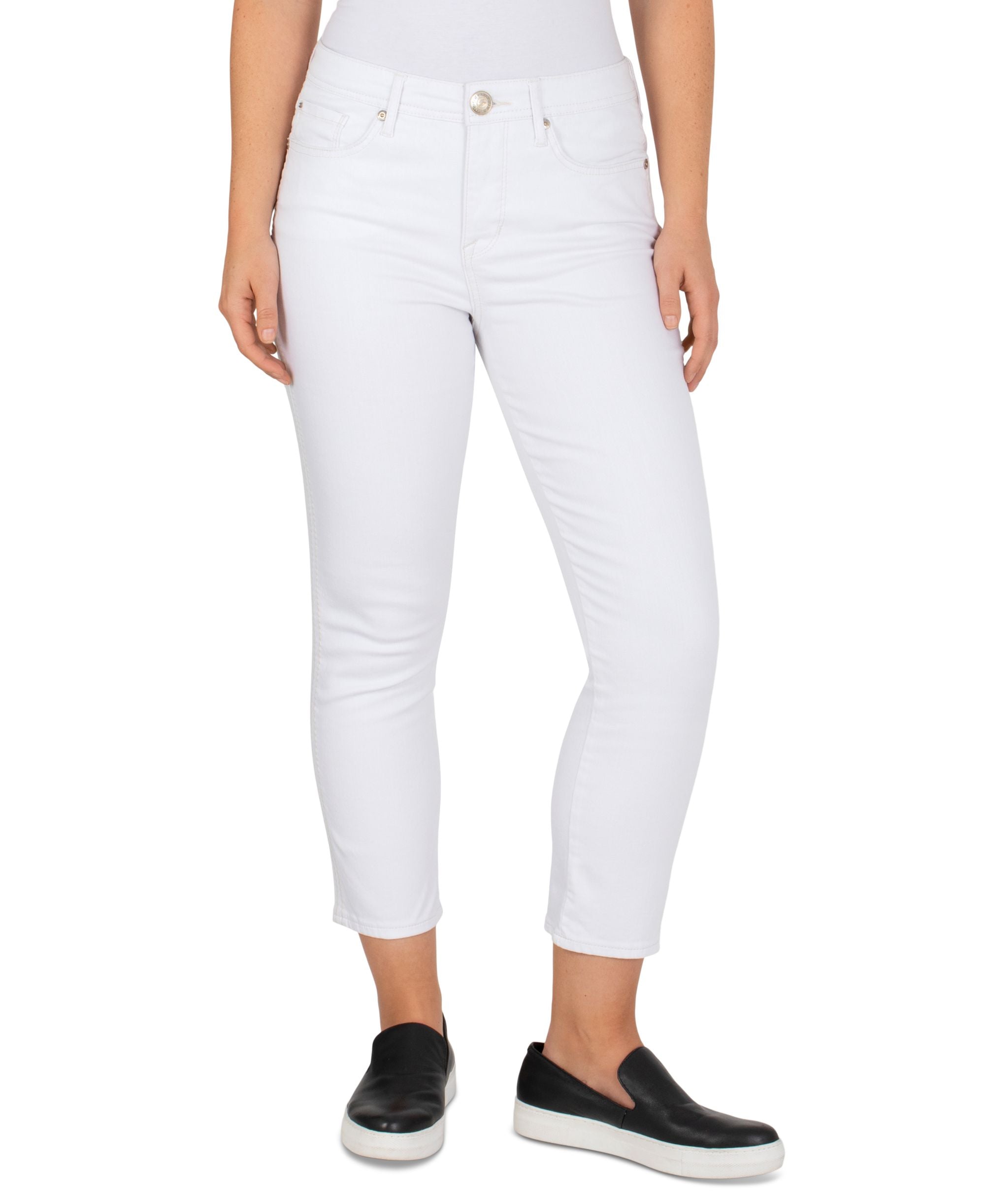Seven7 Crop Mid Rise Jeans