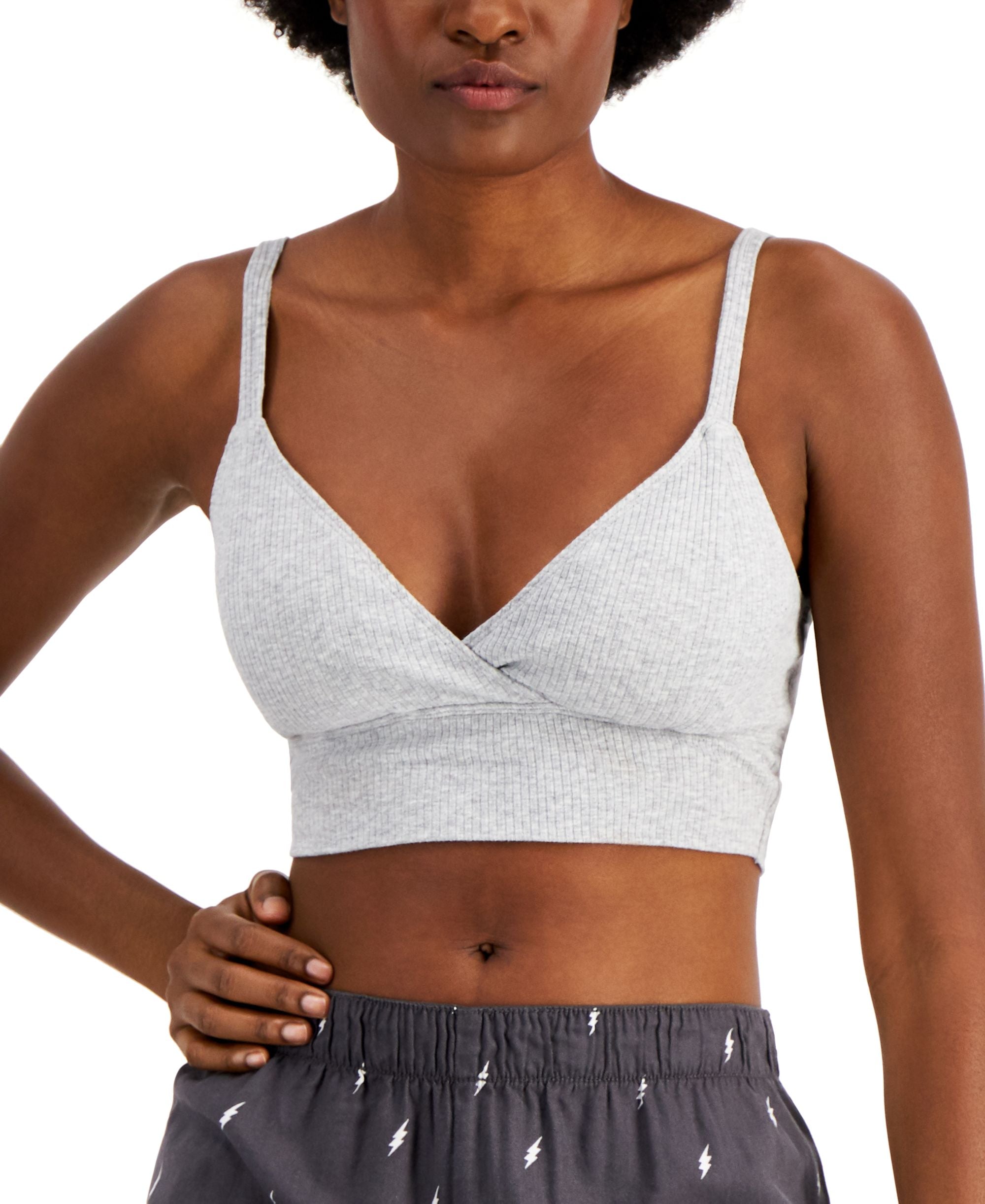 Jenni Womens Ribbed Bralette