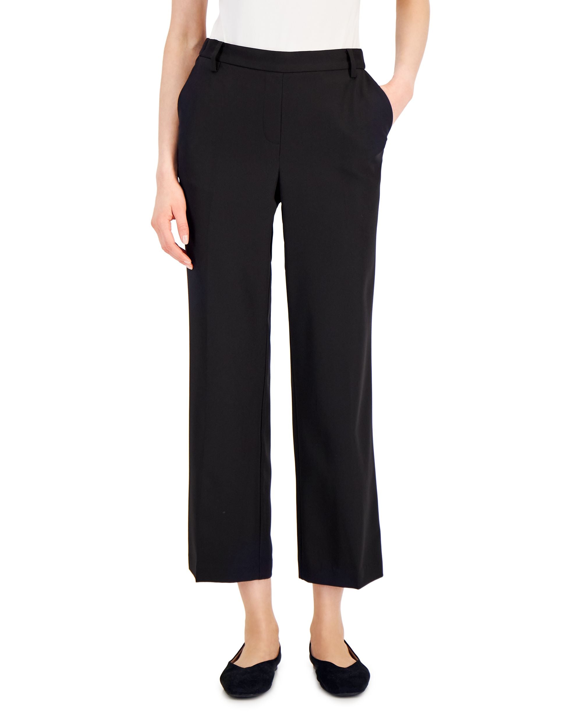 Alfani Petite Pull On Wide Leg Trousers