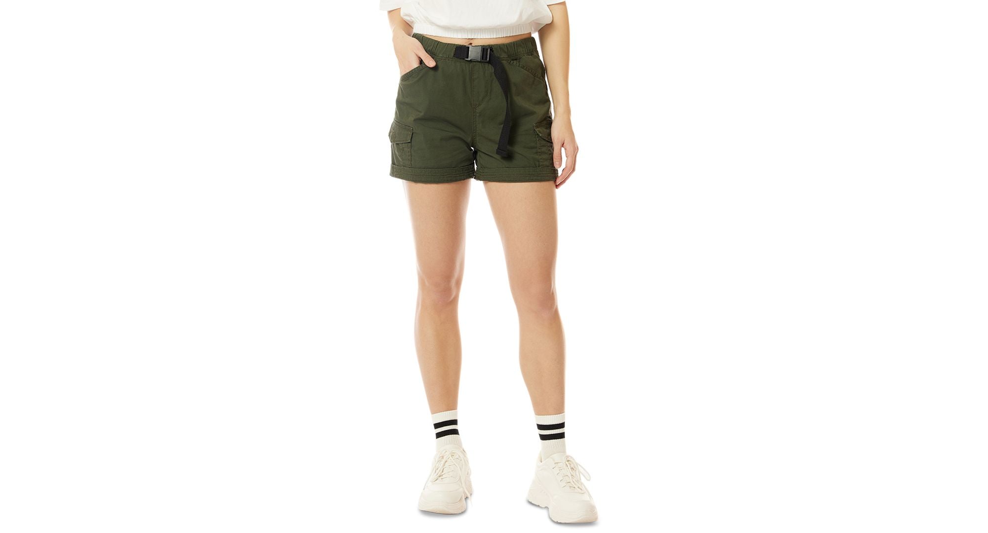 Juniors' Chase Elastic-Waist Shorts