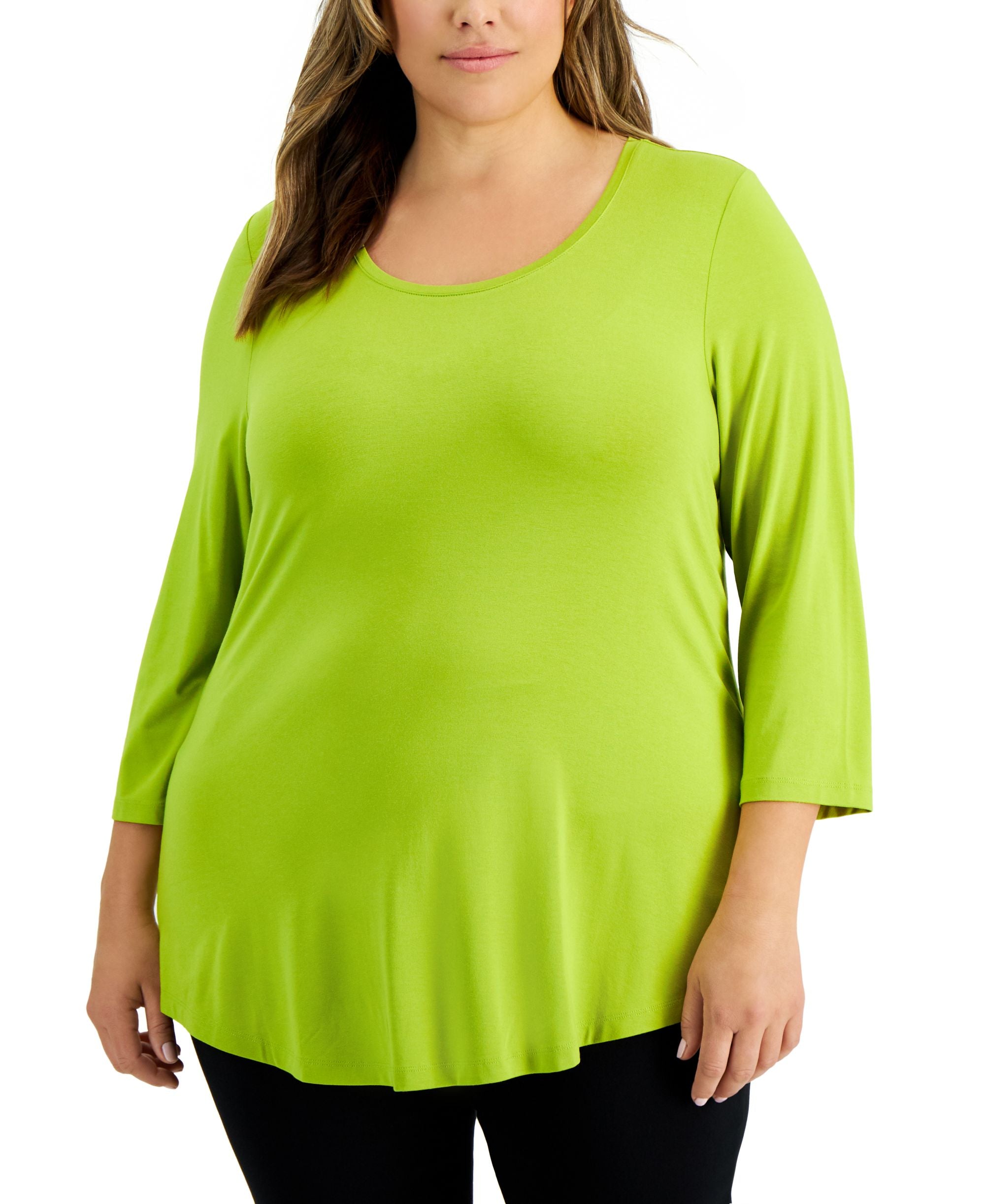 Plus Size Scoopneck Top