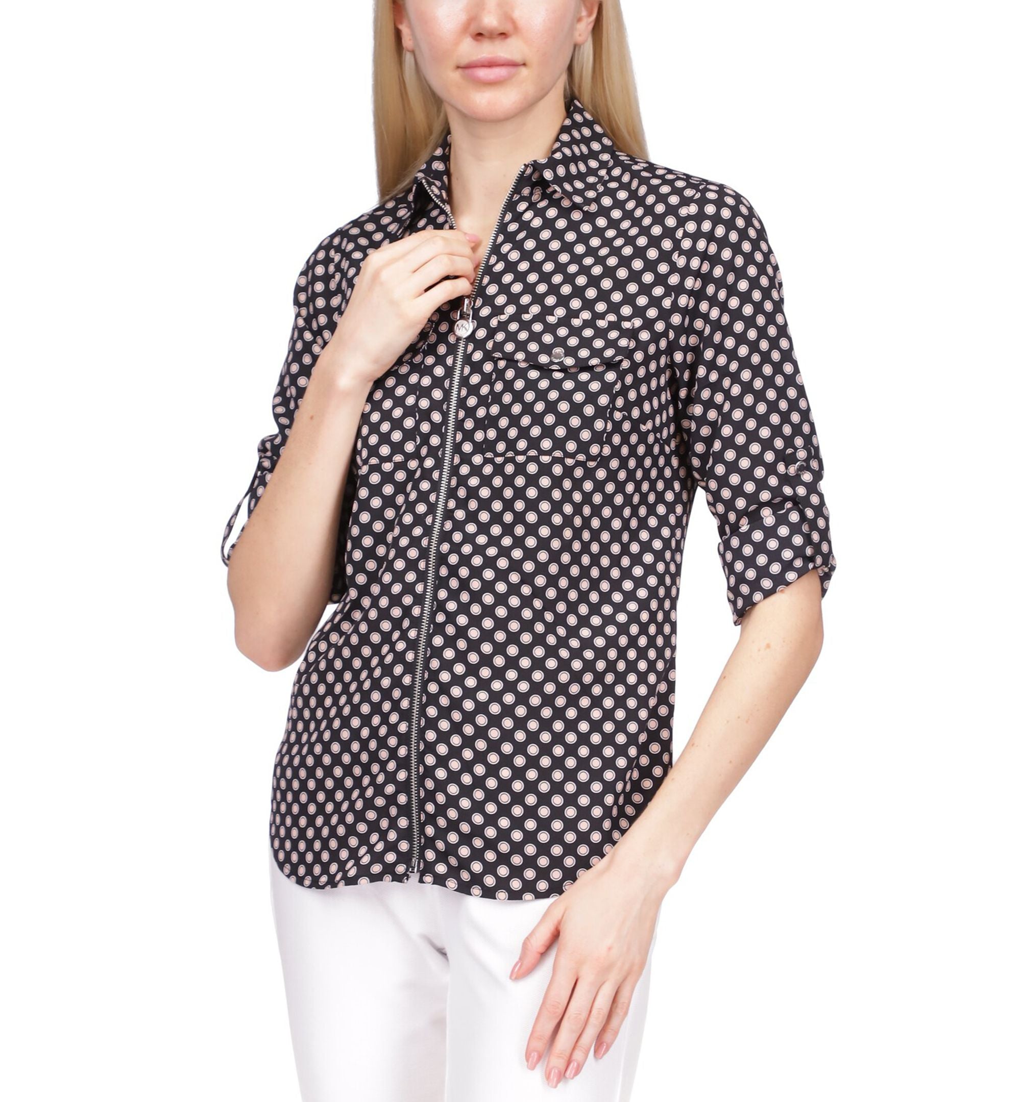 Michael Michael Kors Zip-Front Utility Shirt