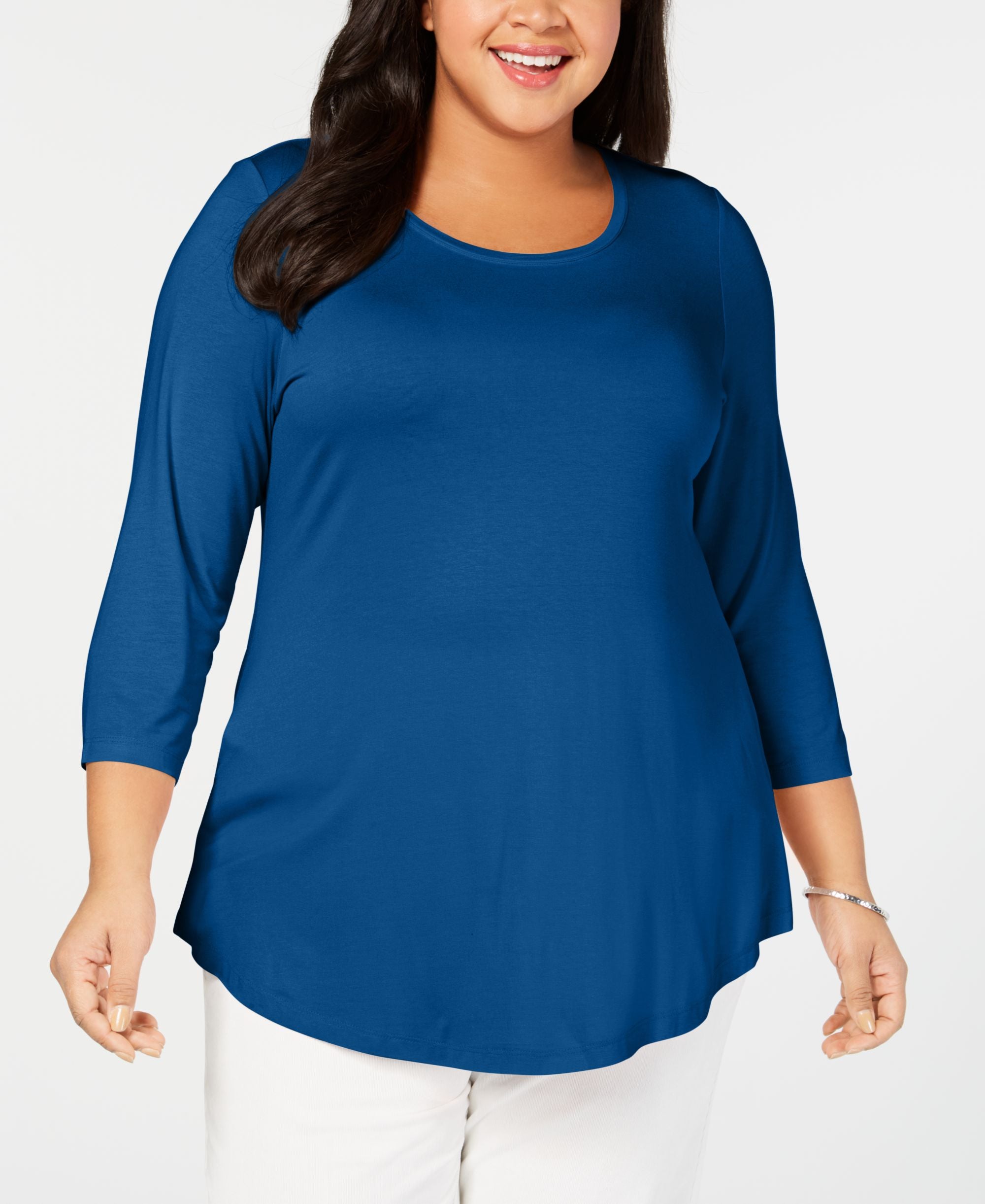 Plus Size Scoopneck Top
