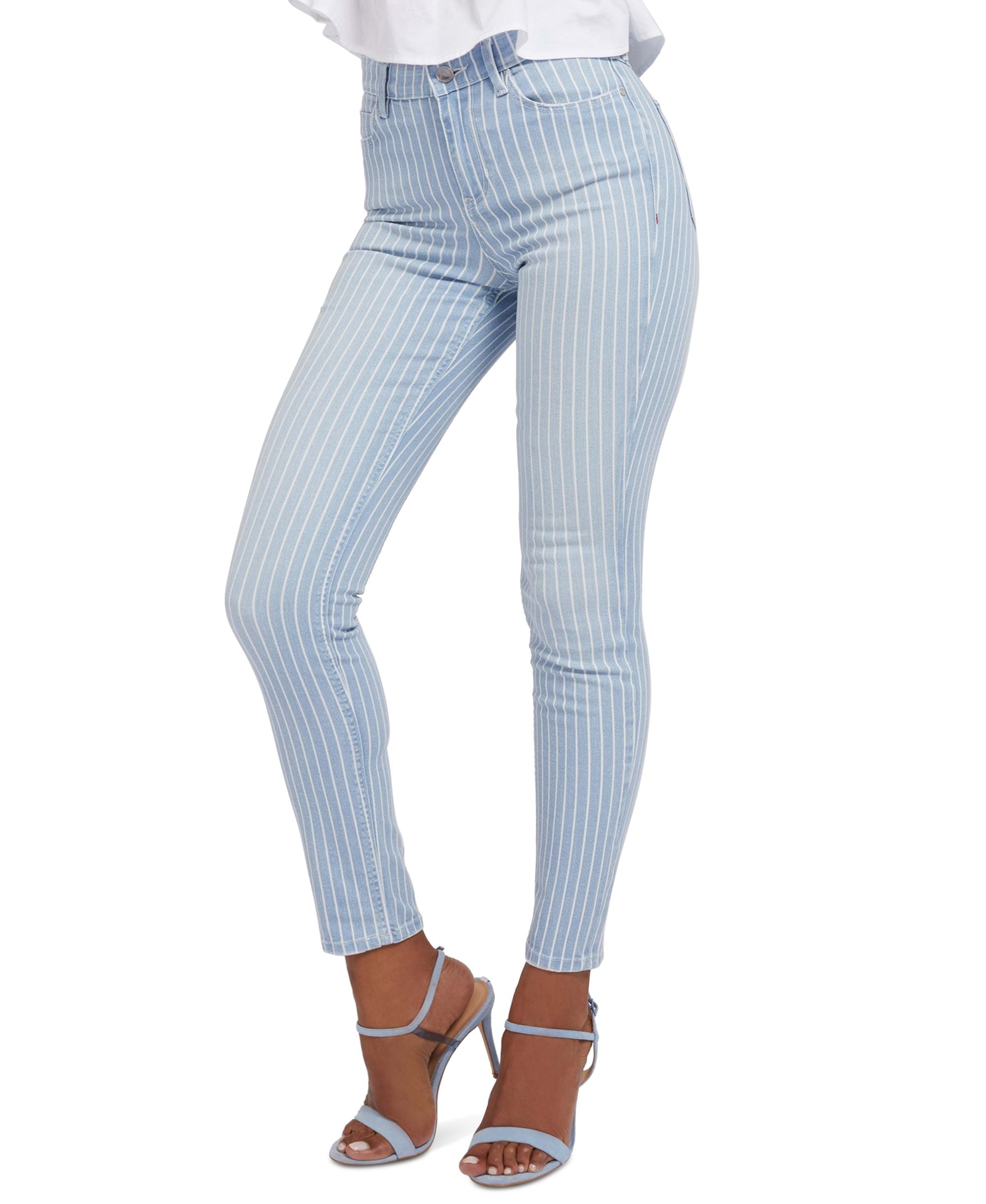 Guess 1981 Striped Skinny Jeans