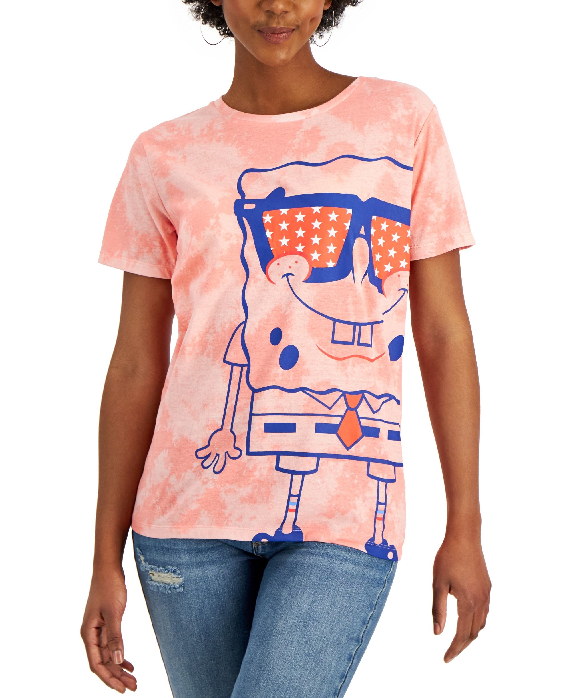 Juniors' SpongeBob SquarePants Graphic-Print Tee