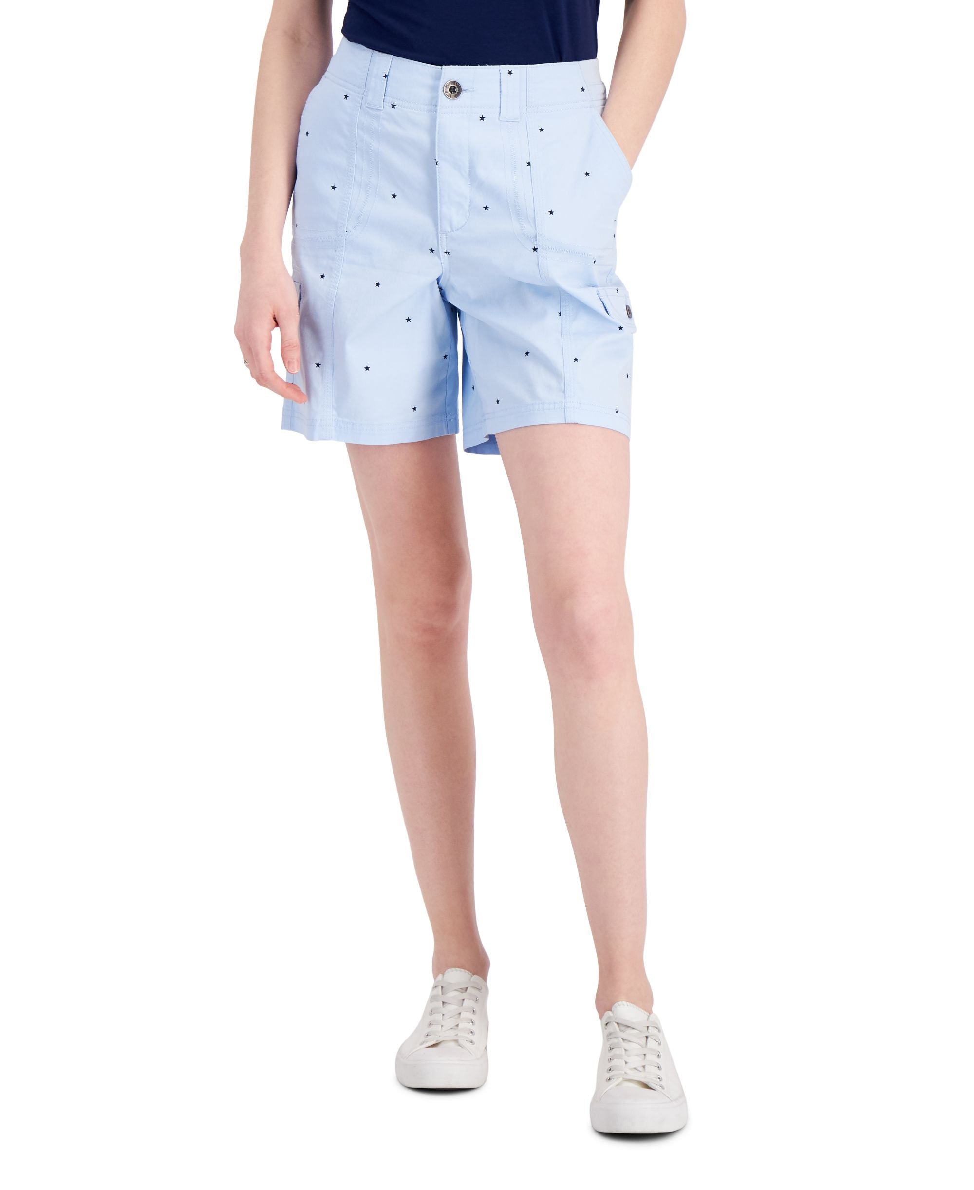 Style & Co Womens Printed Cargo Shorts