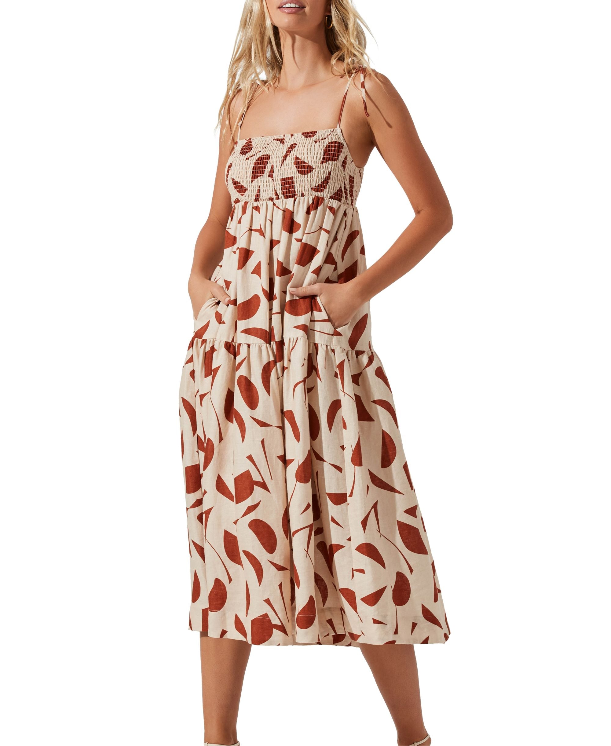 Marlene Printed Midi Dress