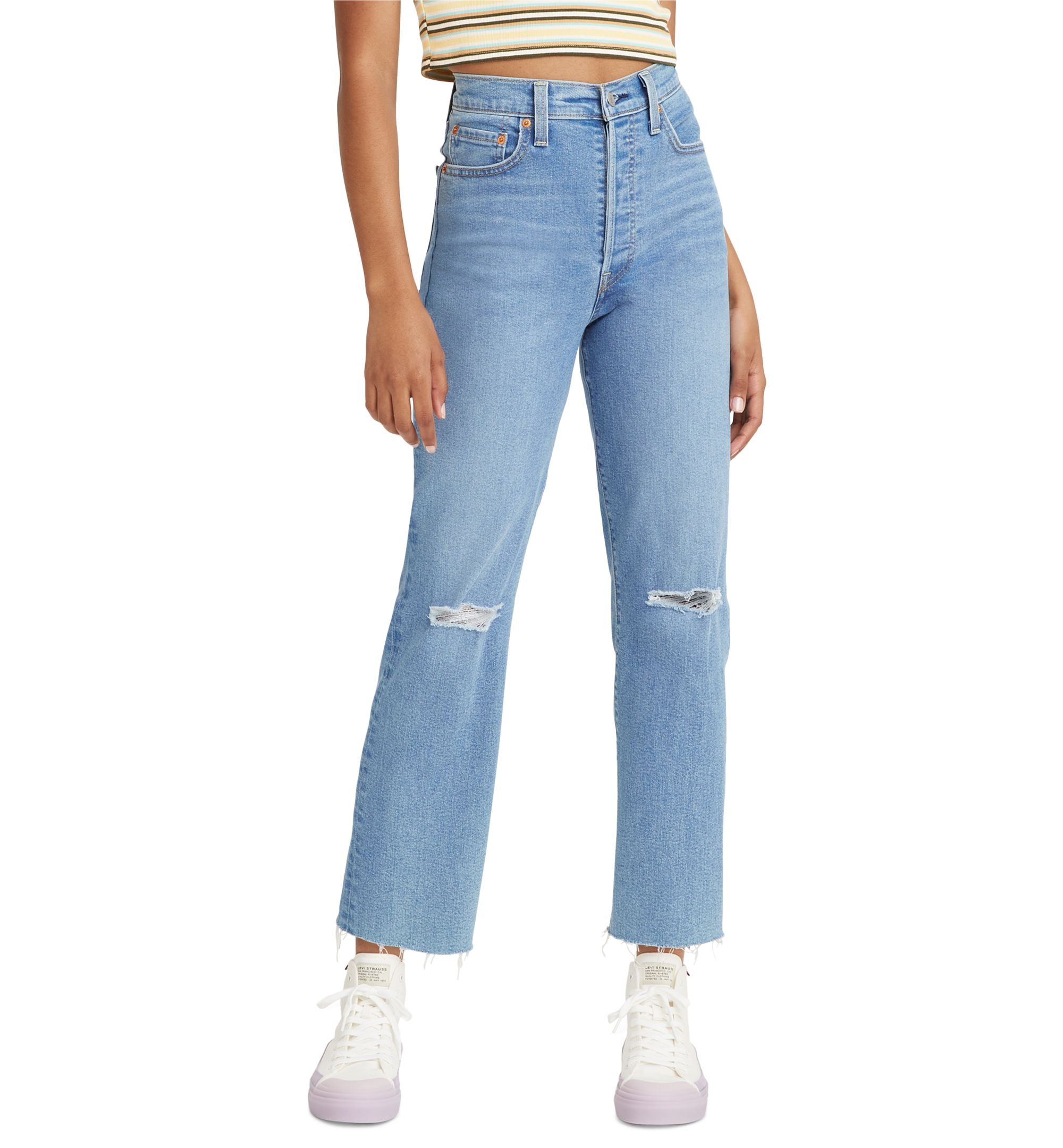Women's Ribcage Ultra High Rise Straight Ankle Jeans