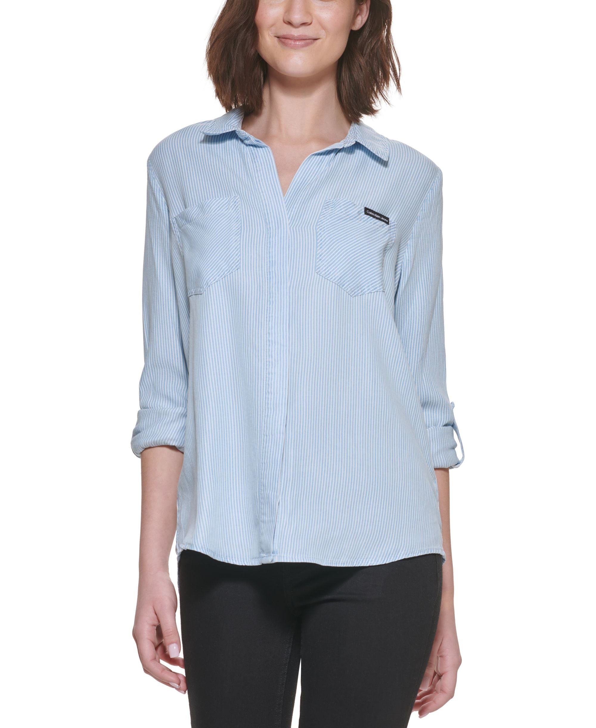 Calvin Klein Jeans Petite Striped Shirt
