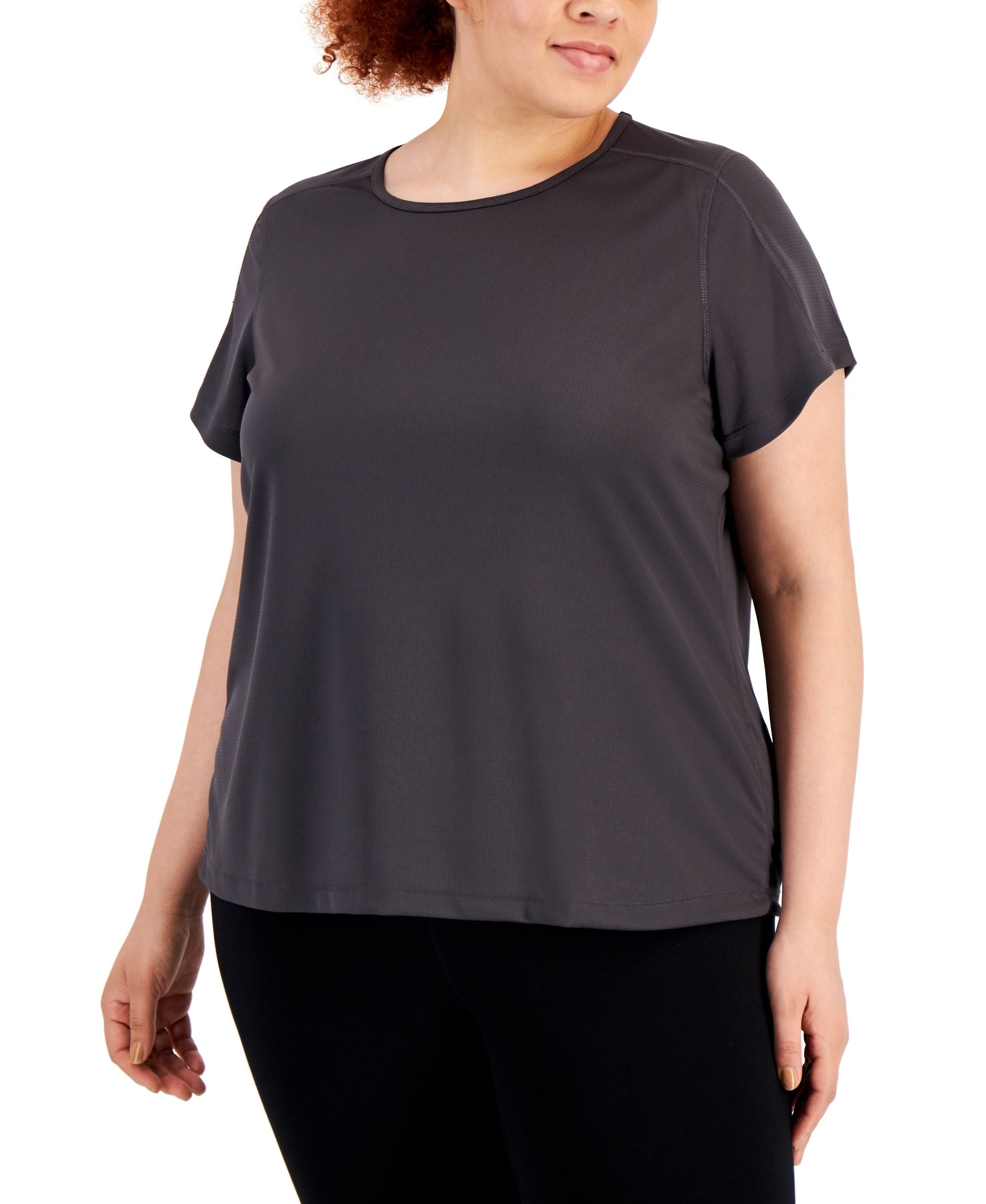 ID Ideology Plus Size Birdseye Mesh T-Shirt
