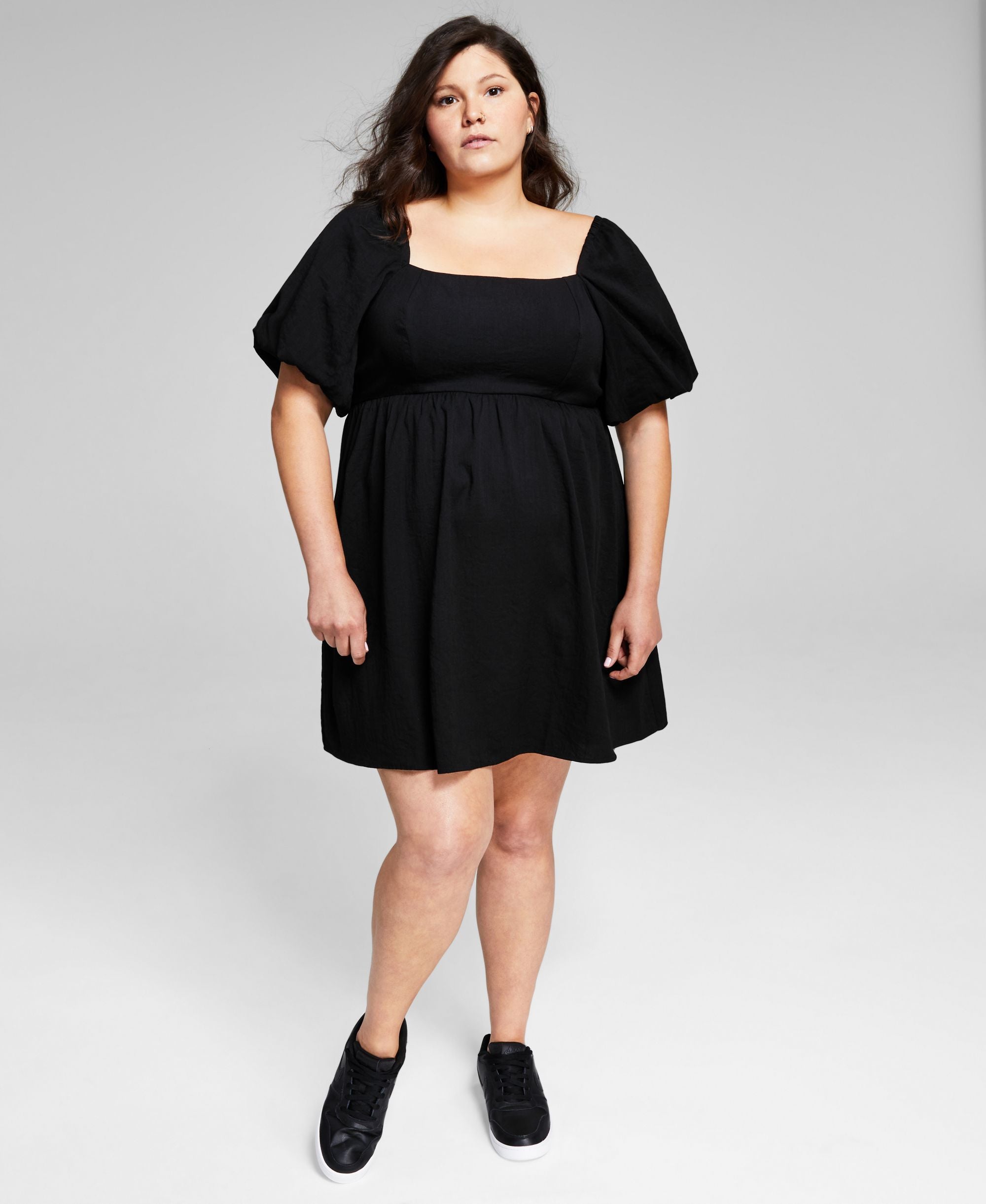 Now This Trendy Plus Size Babydoll Dress