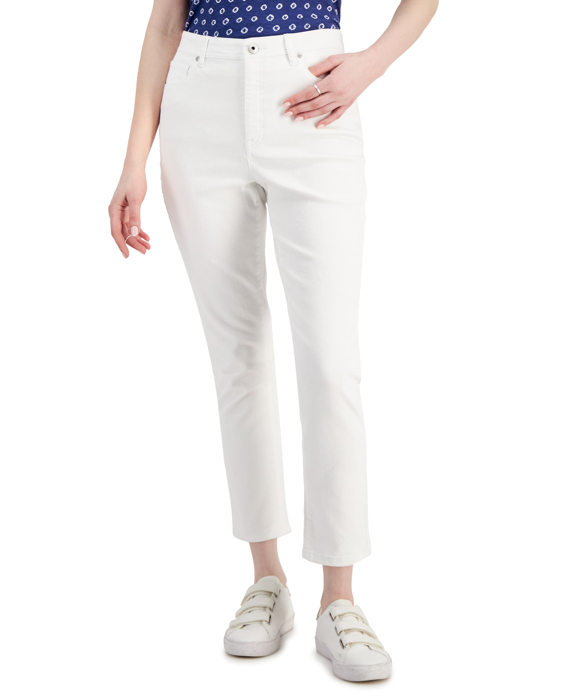 Style & Co Womens High Rise Slim Leg Ankle Jeans
