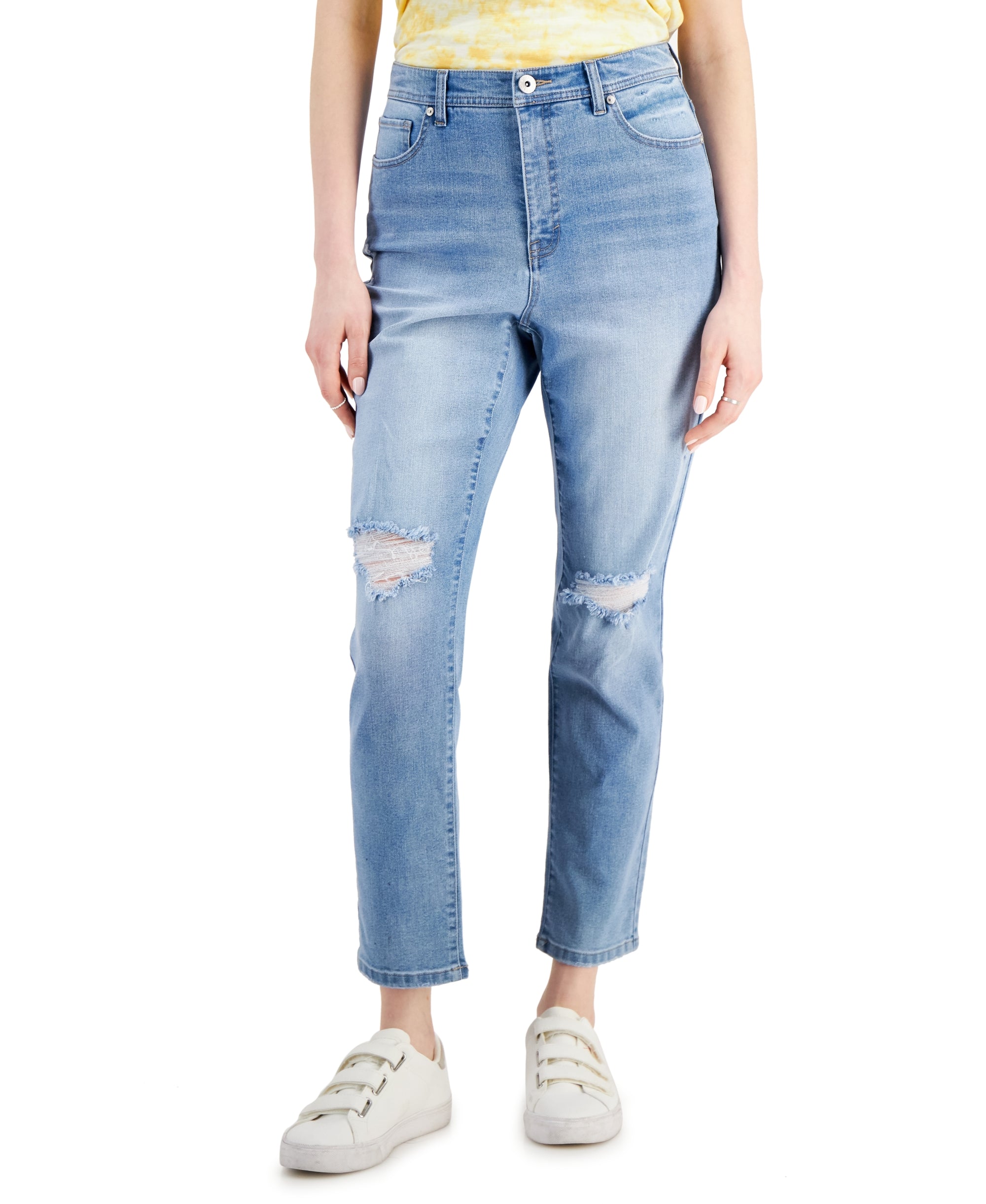 Style & Co Womens High Rise Slim Leg Ankle Jeans