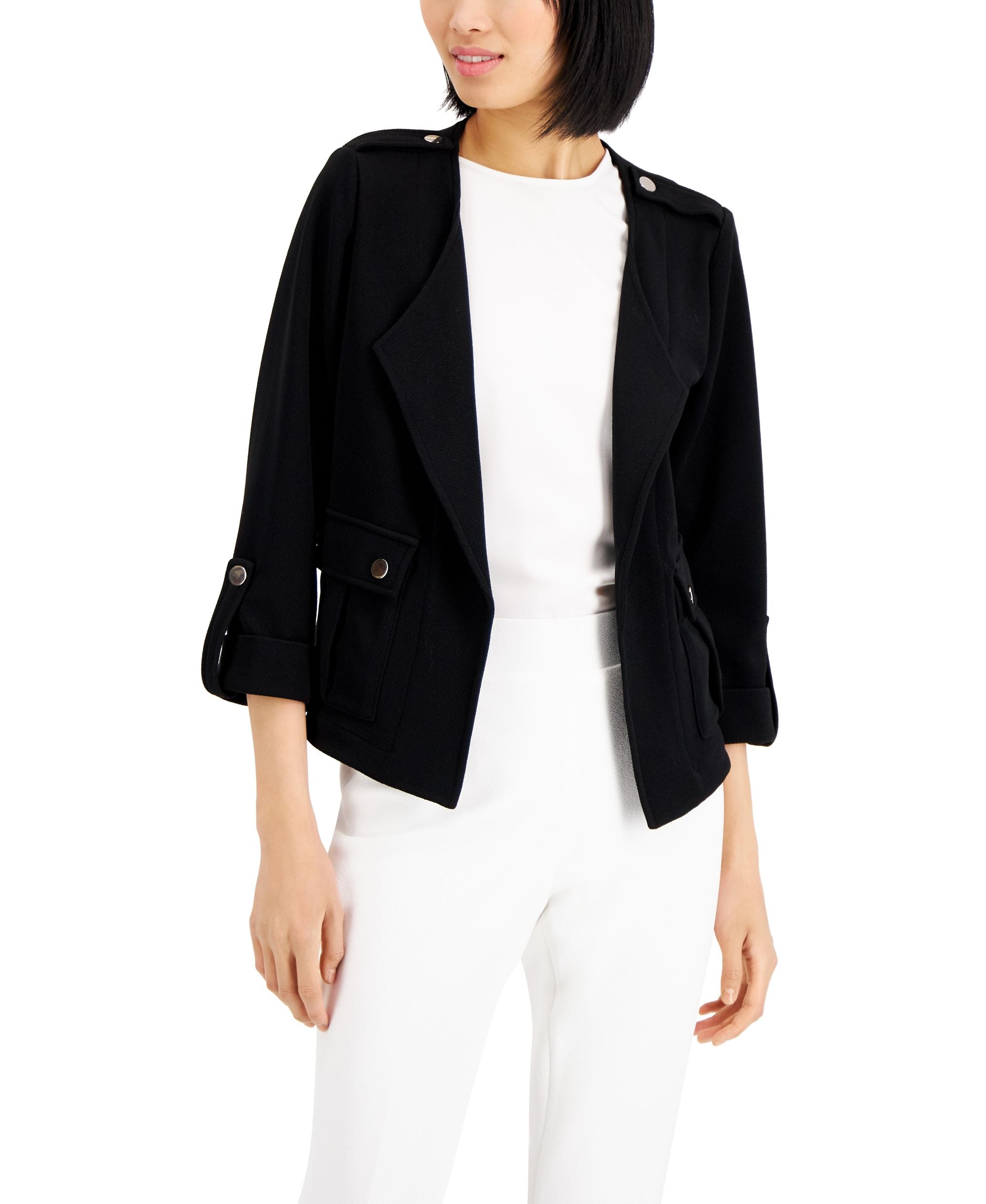 Women's Wing-Collar Cardigan Jacket