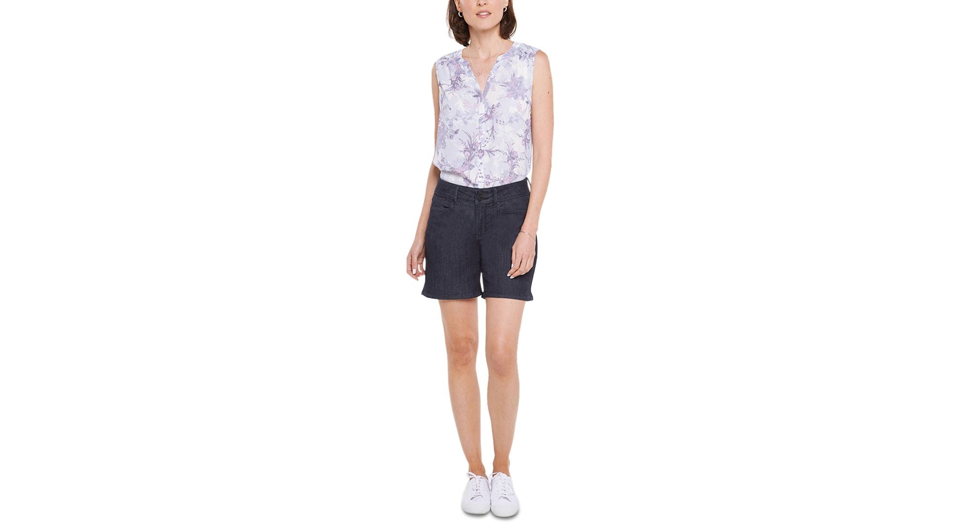 NYDJ Womens Roxanne Denim Tummy Slimming Denim Shorts