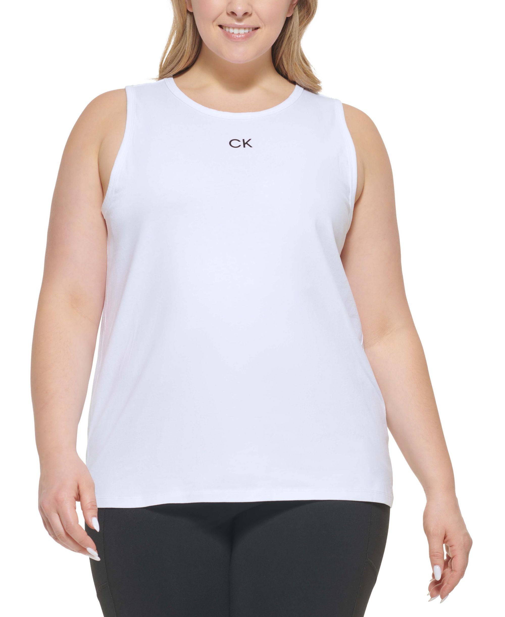 Calvin Klein Performance Plus Size Crewneck Tank Top