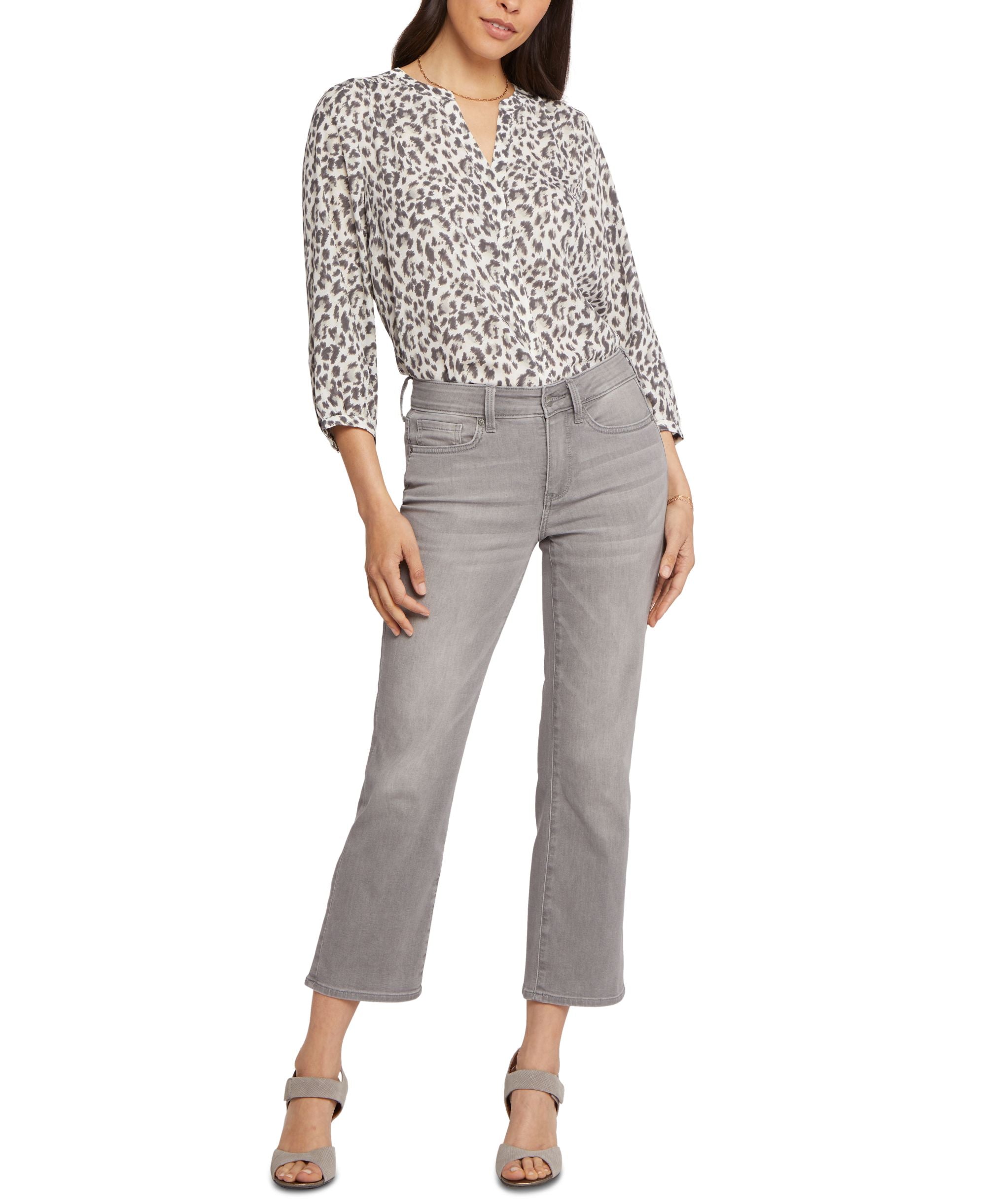 Nydj Womens Marilyn Straight Ankle Jeans