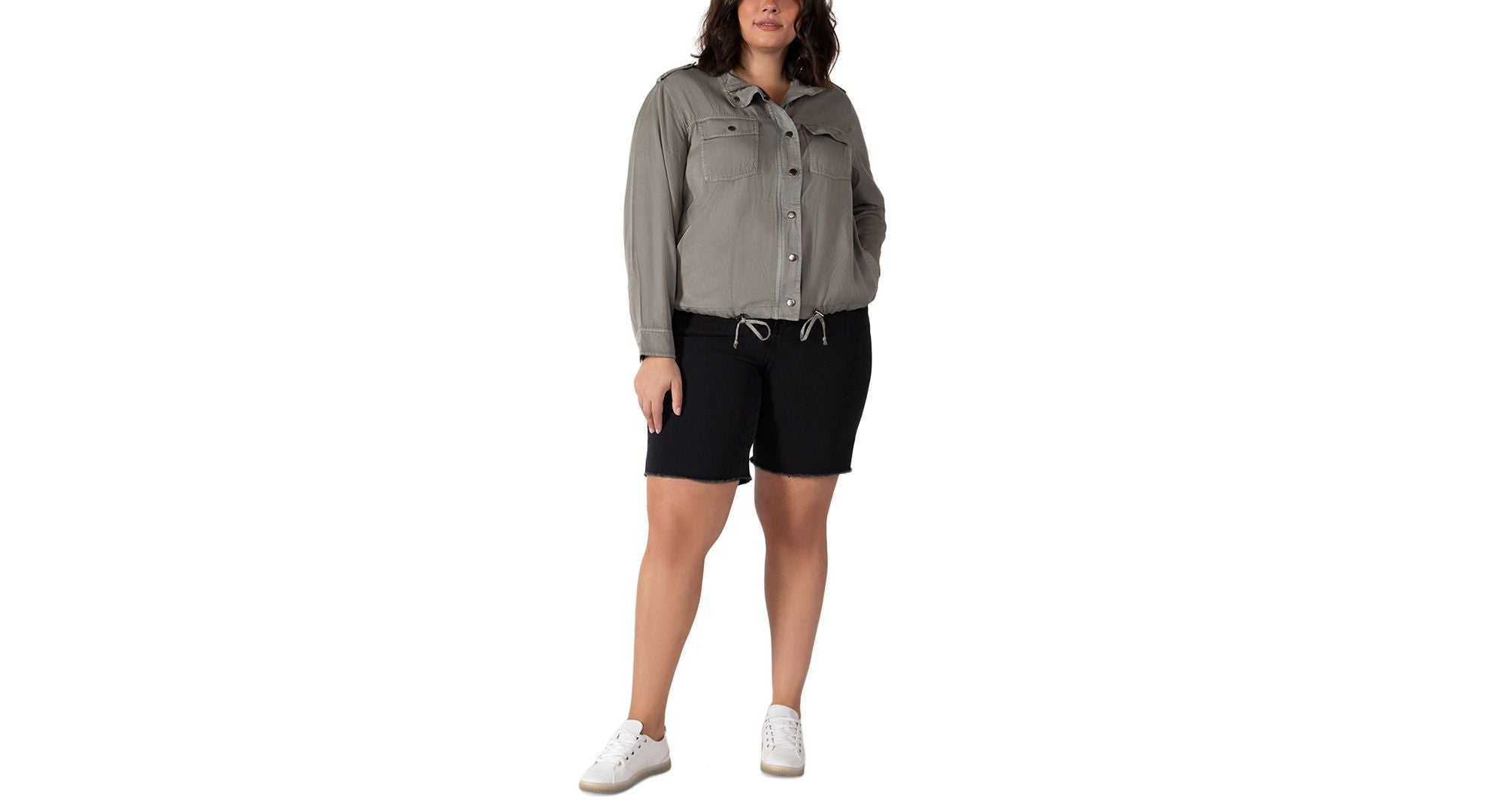 Black Tape Trendy Plus Anorak Jacket