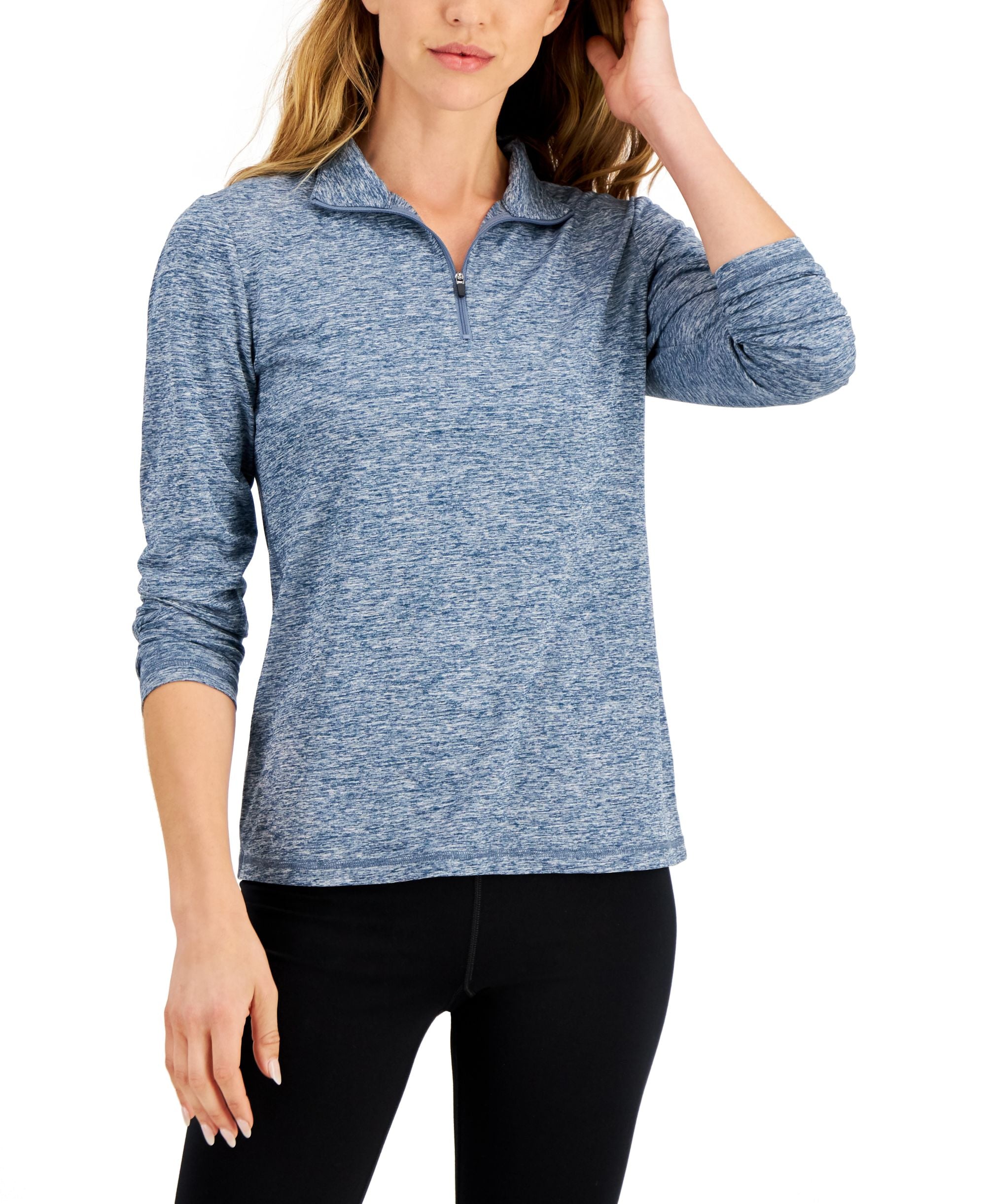 ID Ideology Womens Essentials Quarter Zip Top
