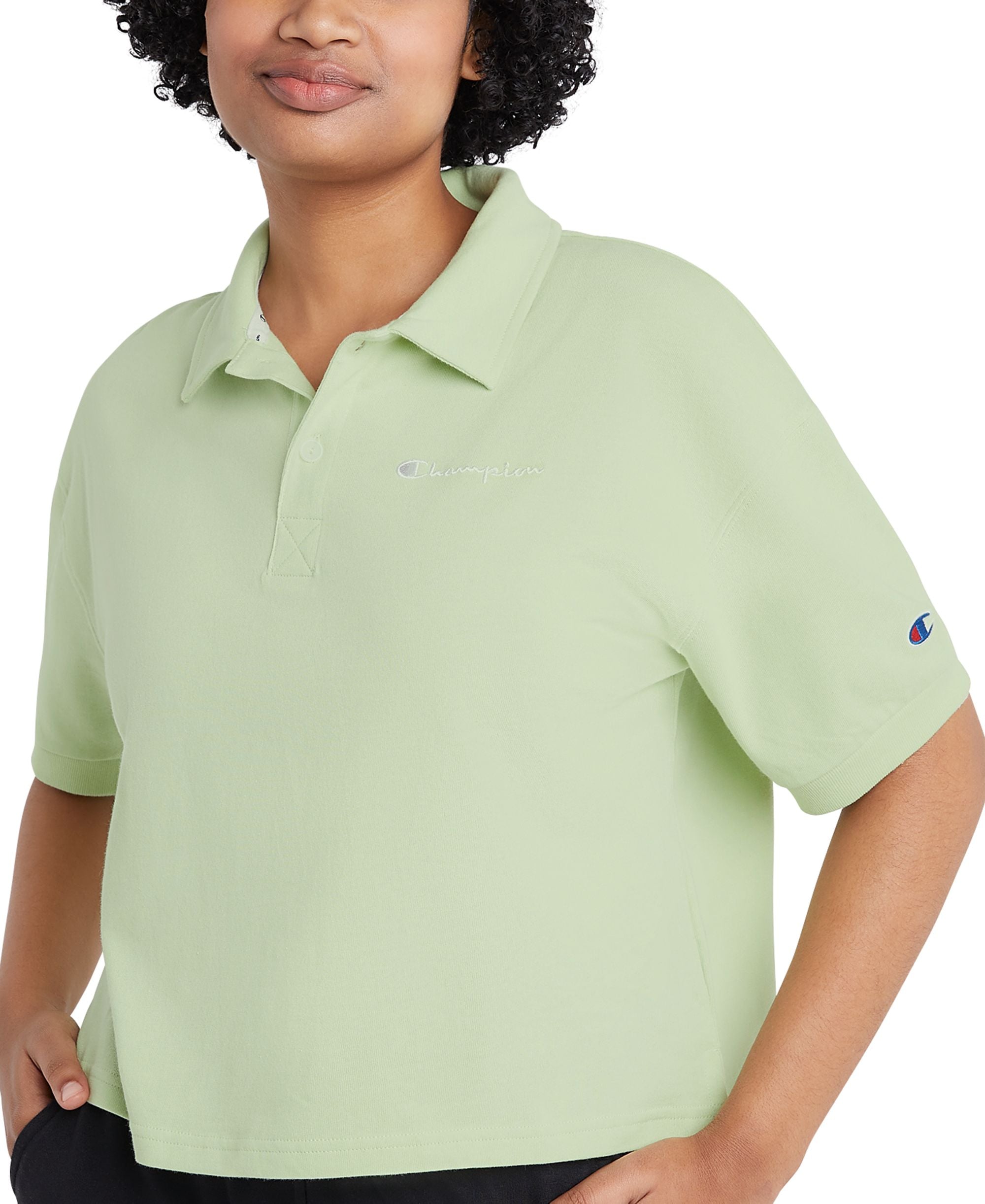 Champion Womens Mid Weight Jersey Polo Top