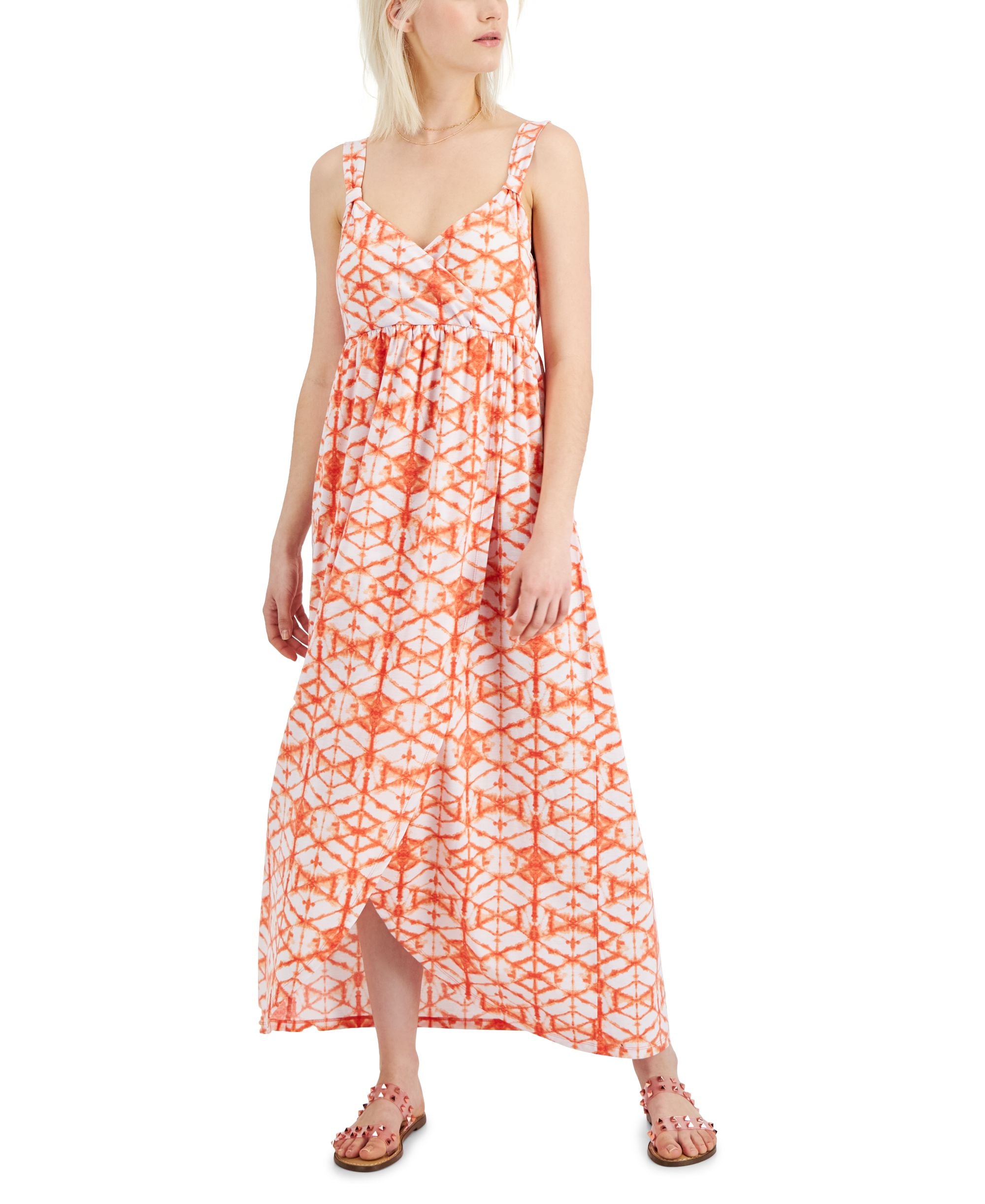 Jamie Layla Petite Printed Faux Wrap Maxi Dress