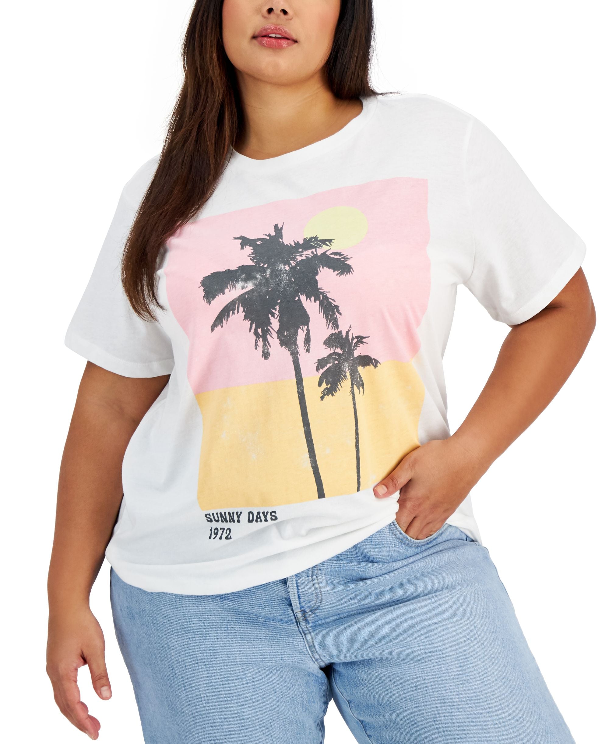 Grayson Threads Black Trendy Plus Size Graphic-Print T-Shirt
