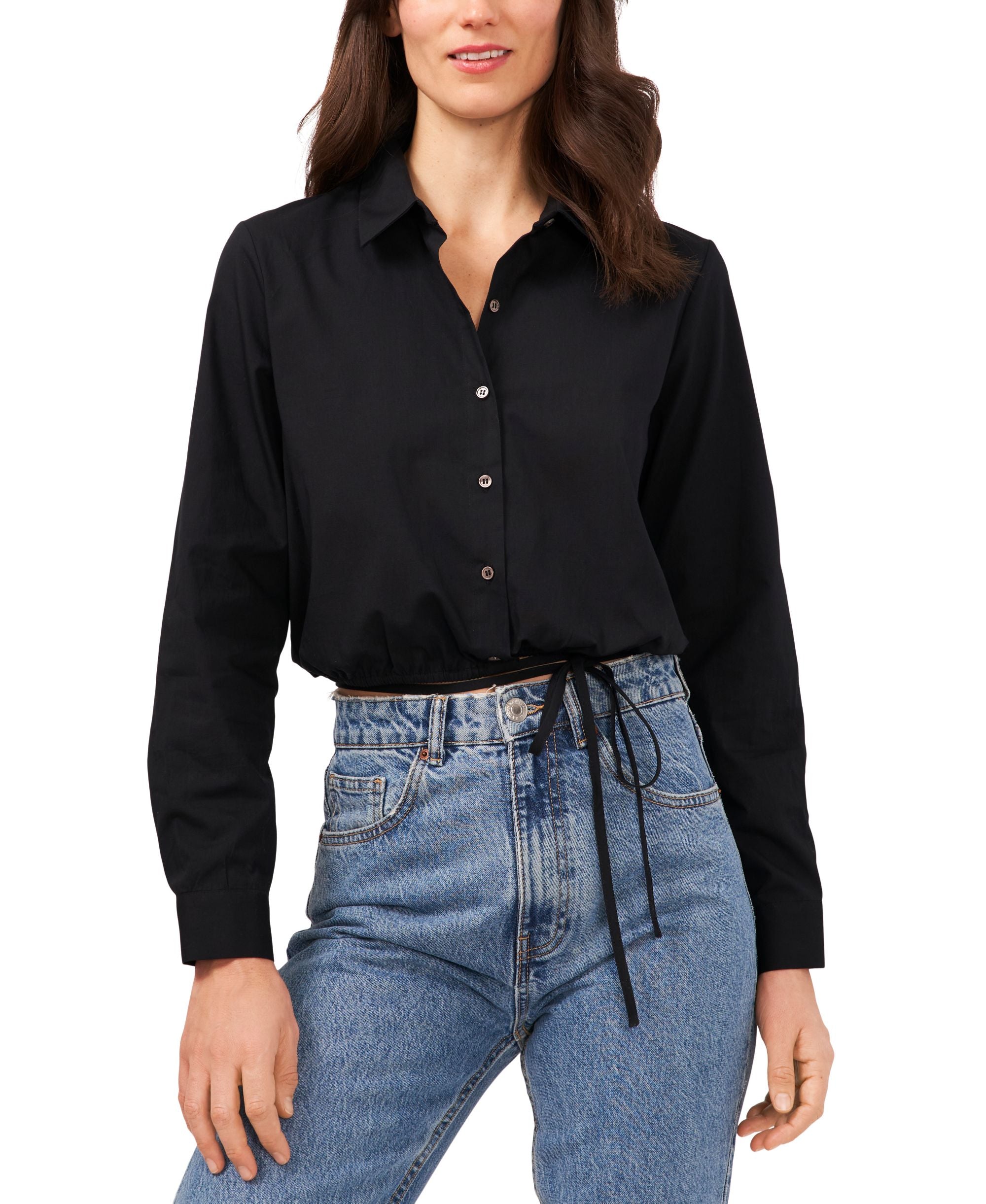 Riley Rae Cropped Cotton Shirt