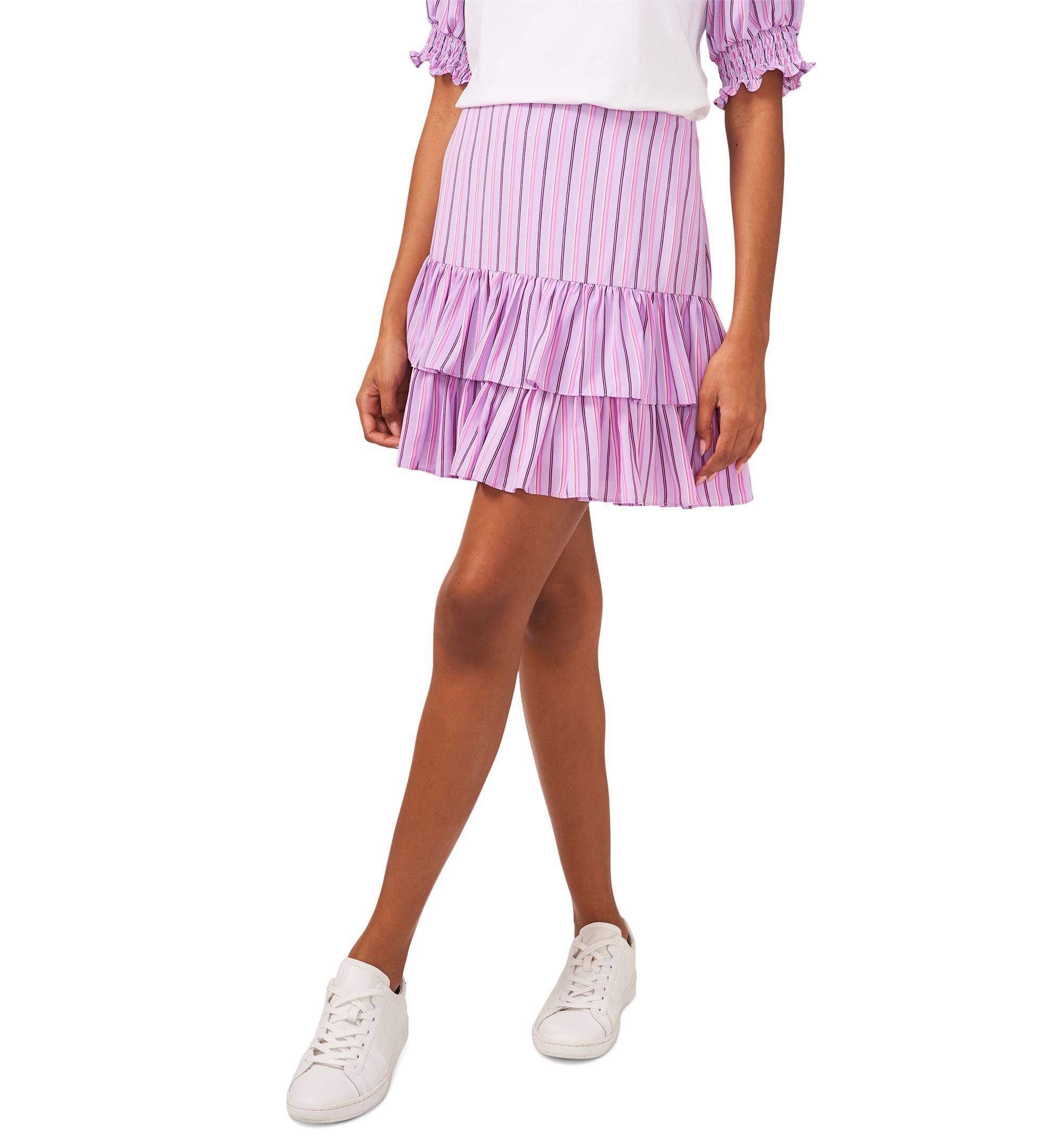 Riley Rae Womens Striped Pull On Skirt