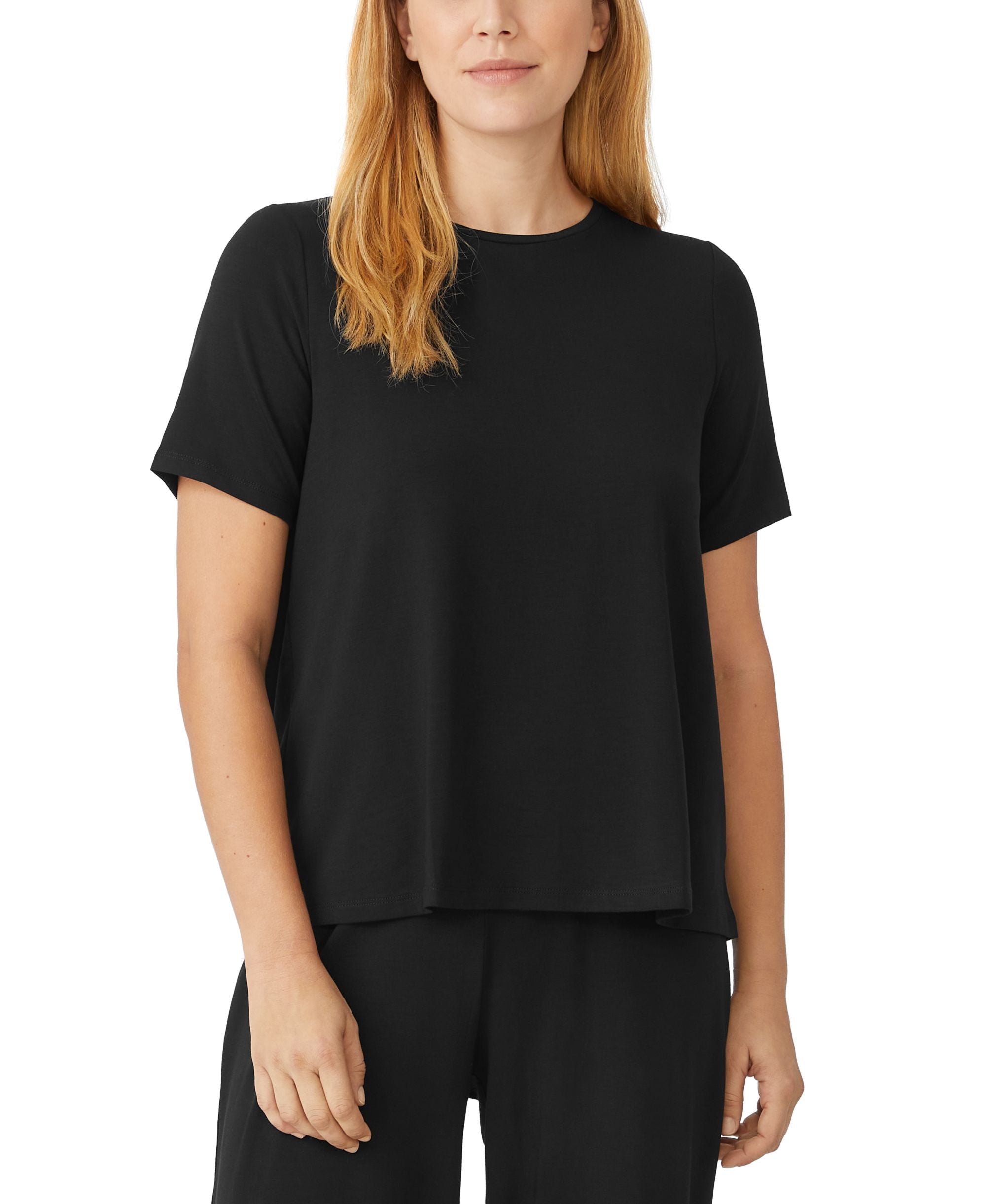 Eileen Fisher Crewneck Short Sleeve Top
