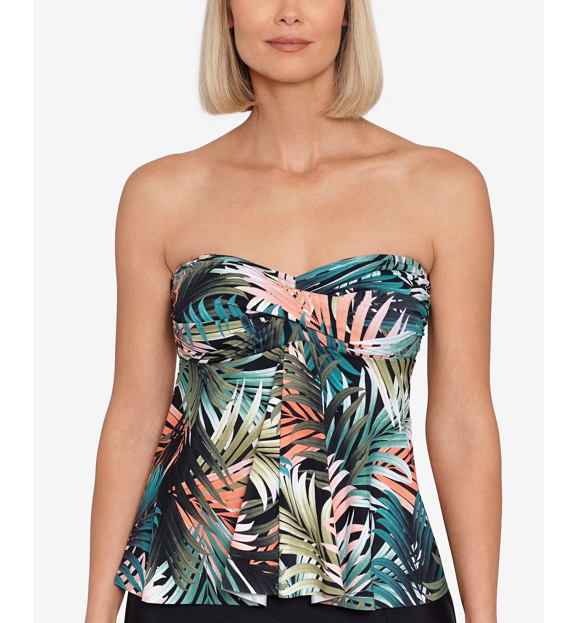 Women's Flyaway Strapless Tankini Top