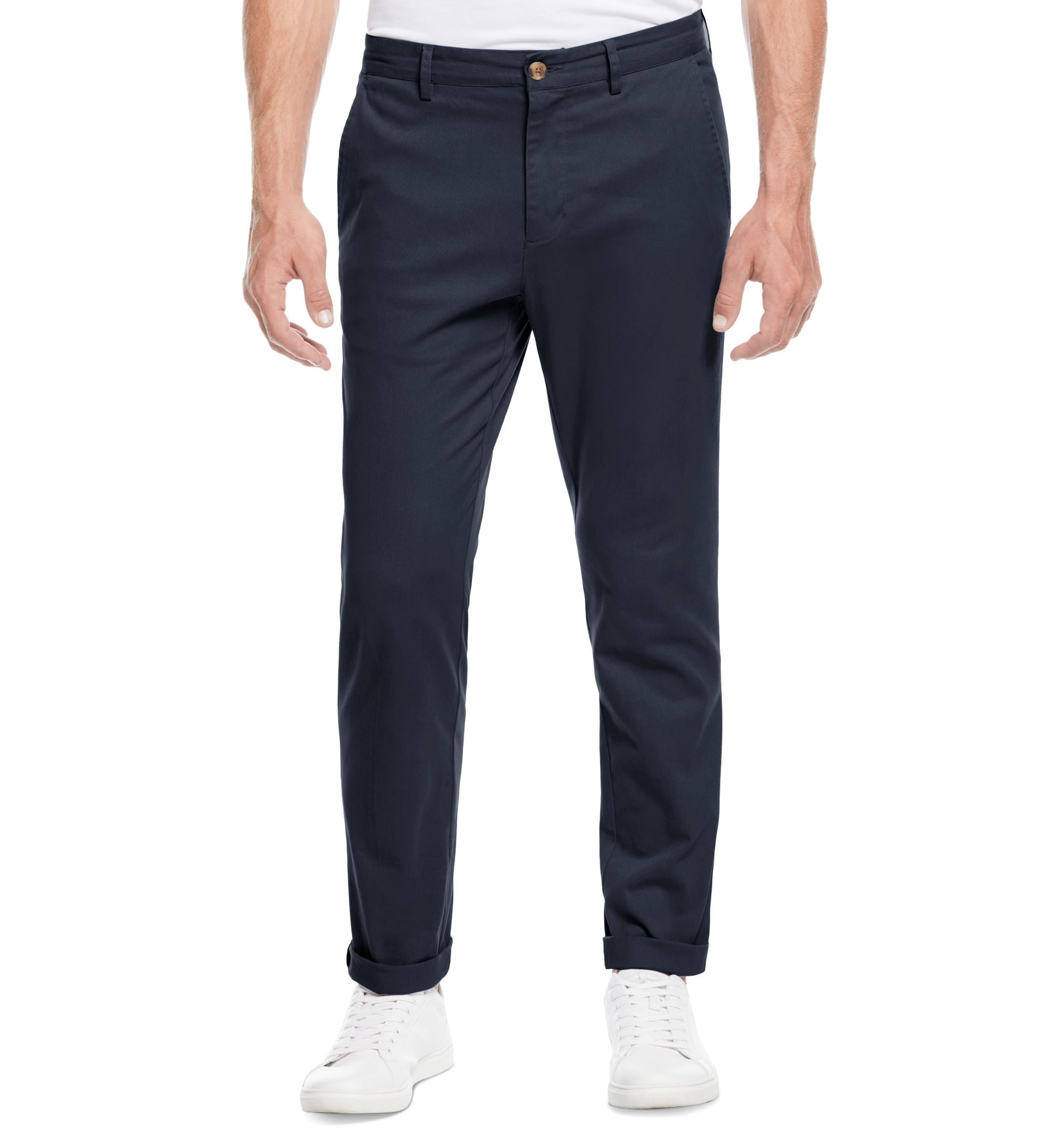 Men's Flat Front Chino Pants