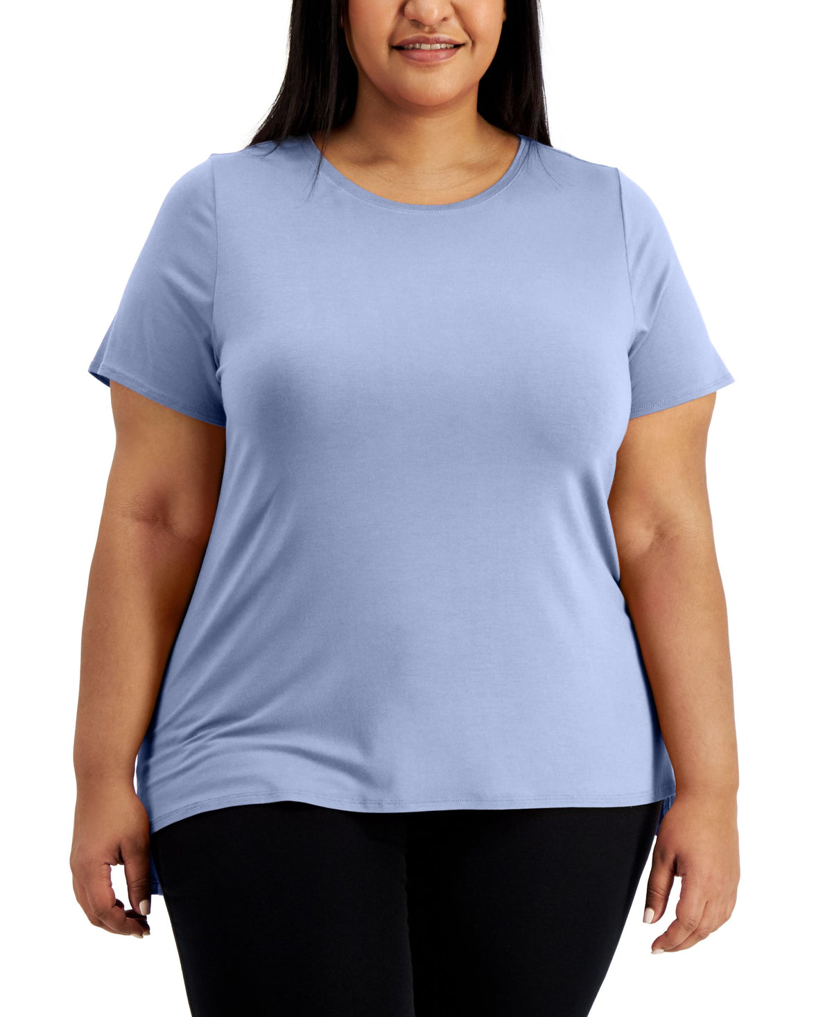 Alfani Plus Size Solid T-Shirt