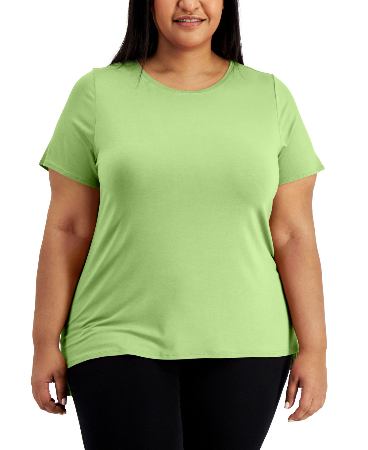 Alfani Plus Size Solid T-Shirt