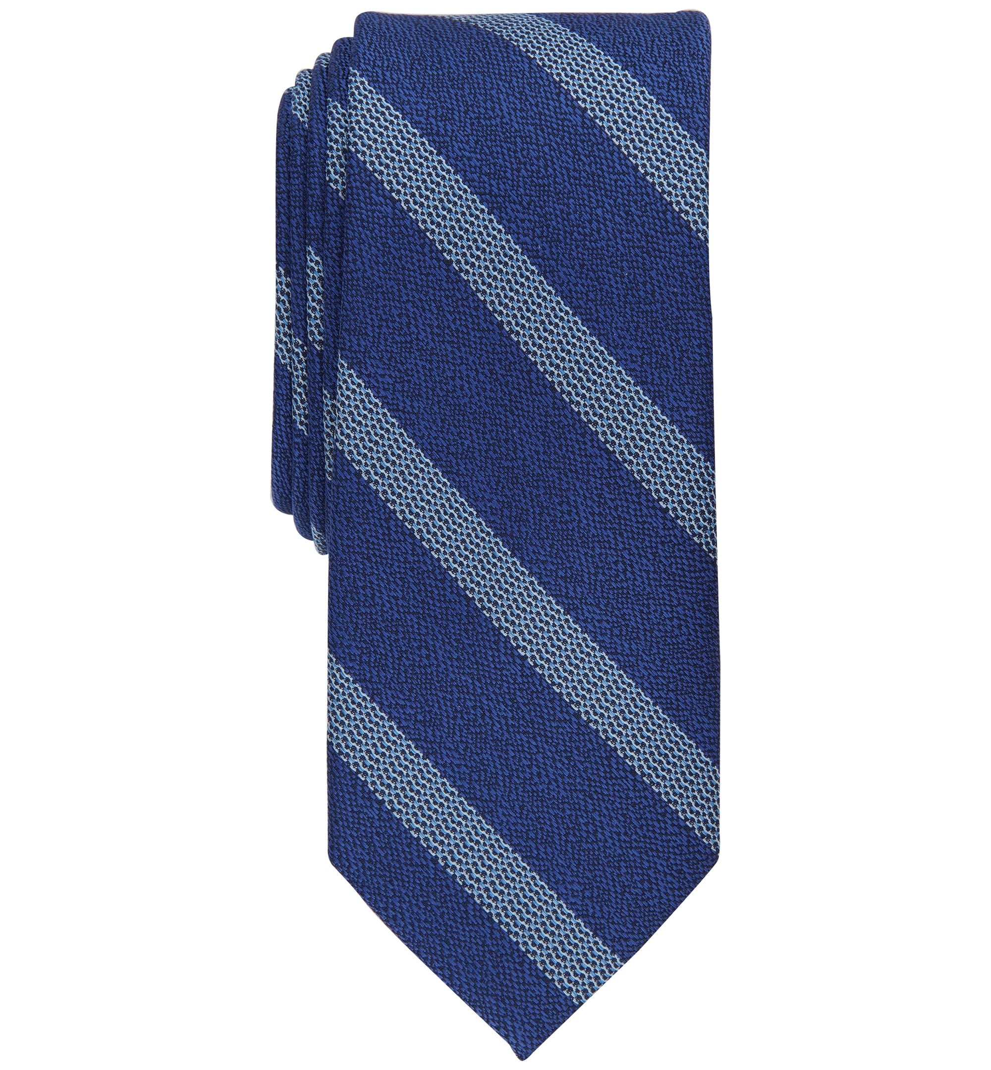 Men's Mellini Skinny Textured Stripe Tie